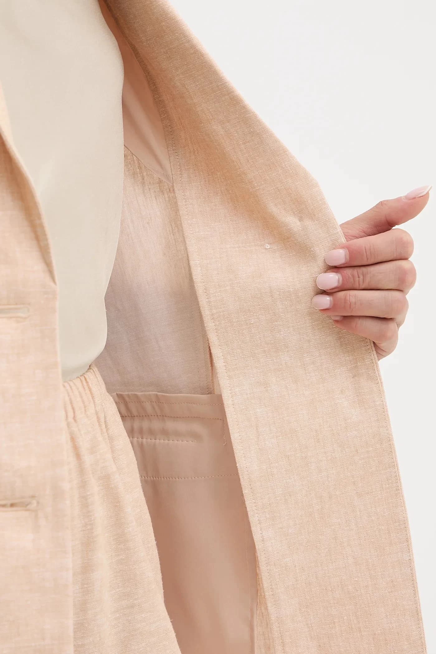 Льняная куртка - фото 7