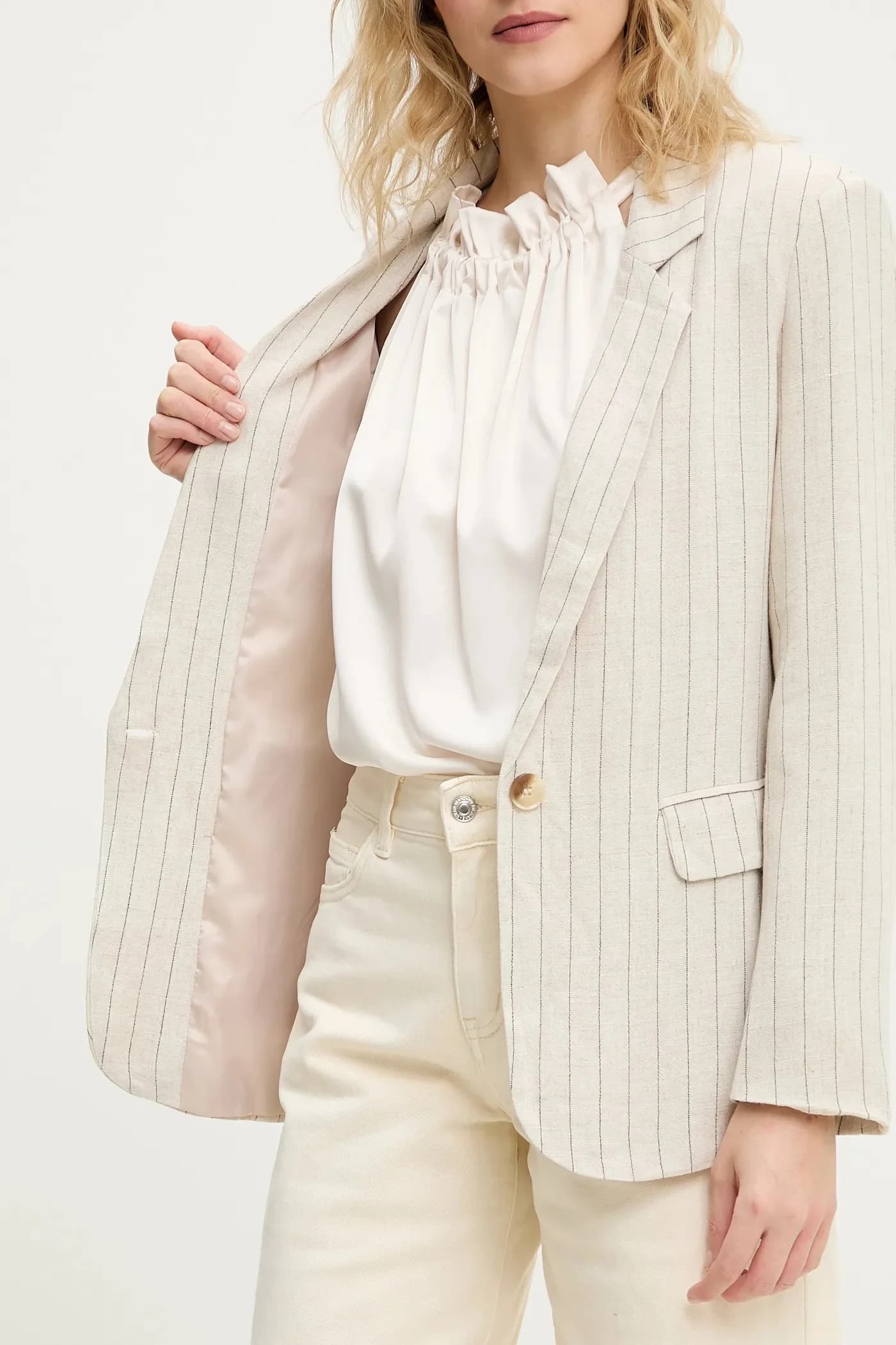 Льняная куртка - фото 5