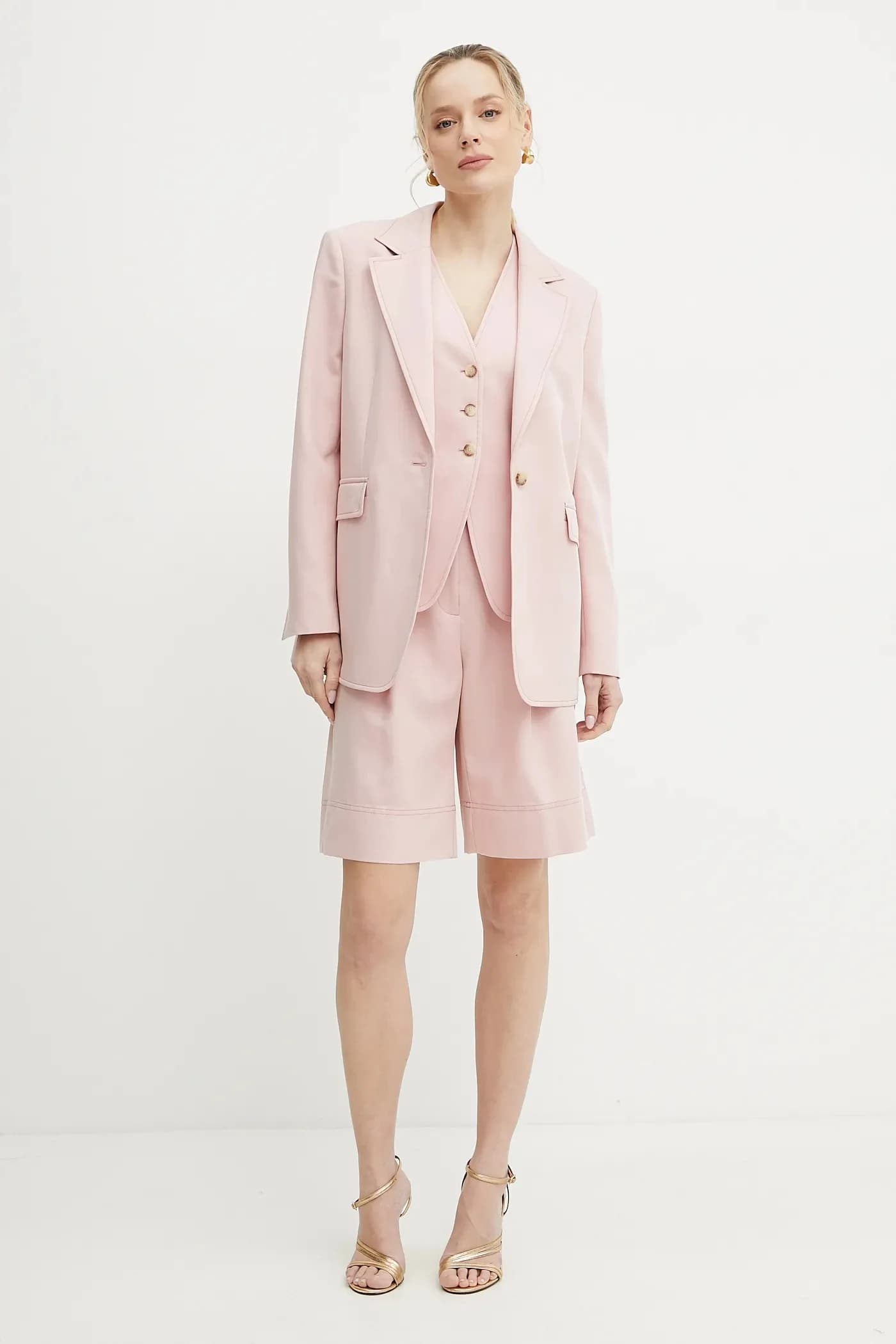 Пиджак из смесового льна - фото 2