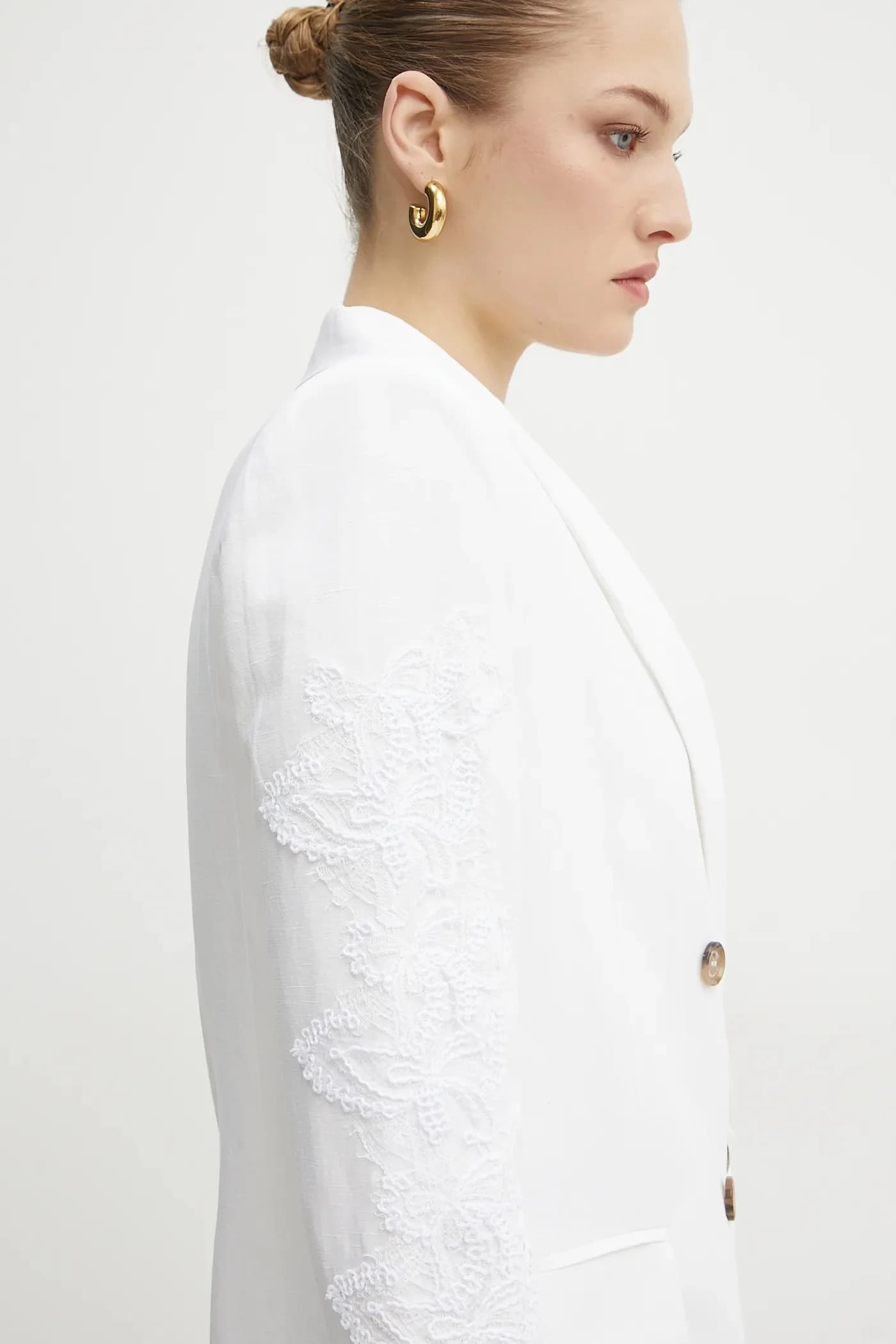 Пиджак из смесового льна - фото 6