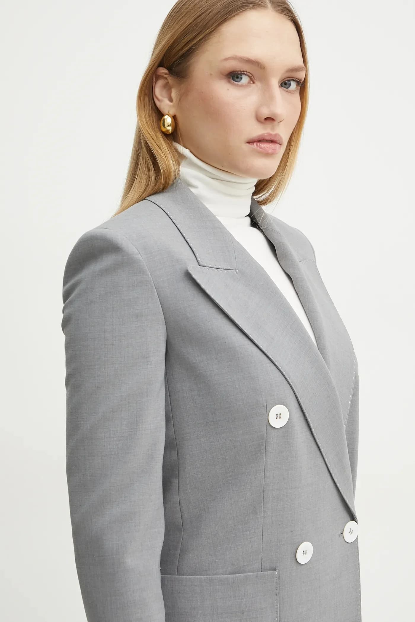 Куртка из смесовой шерсти - фото 4