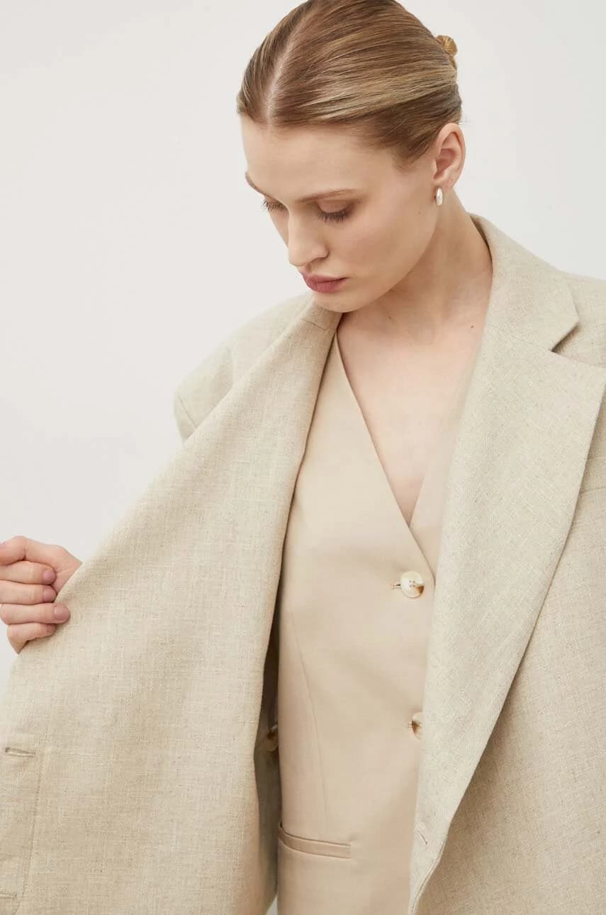 Льняная куртка - фото 6