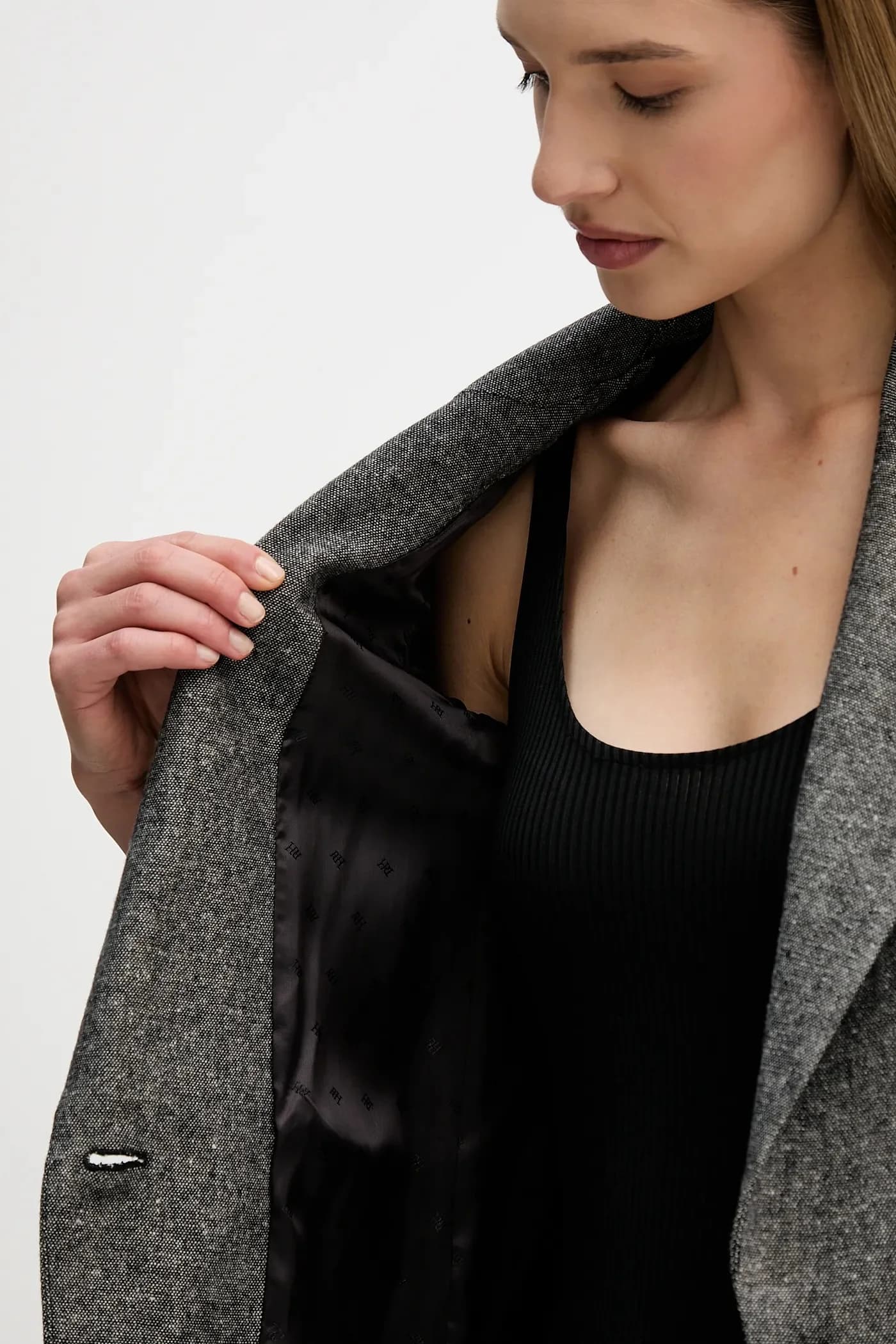 Куртка из смесовой шерсти - фото 7