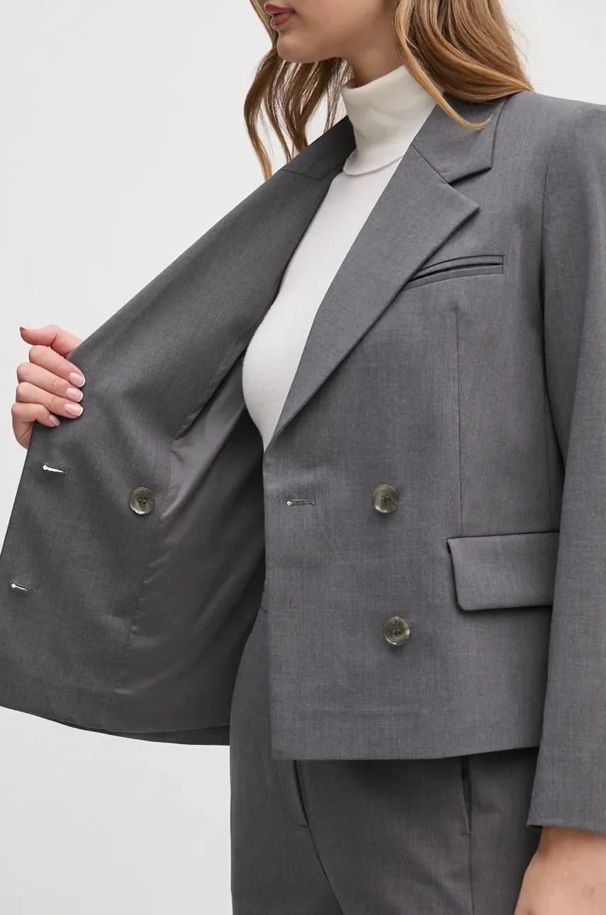 Куртка из смесовой шерсти - фото 6