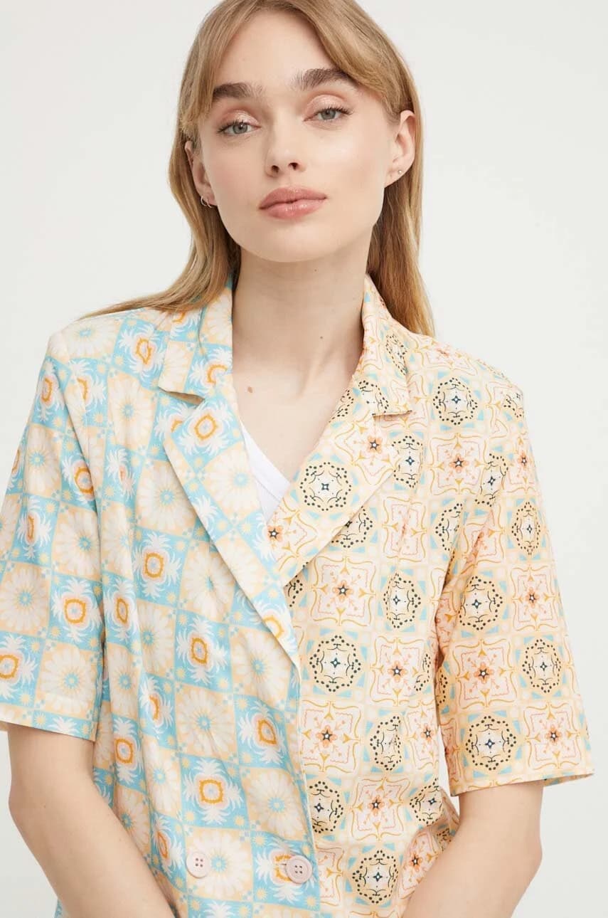 Пиджак из смесового льна - фото 4