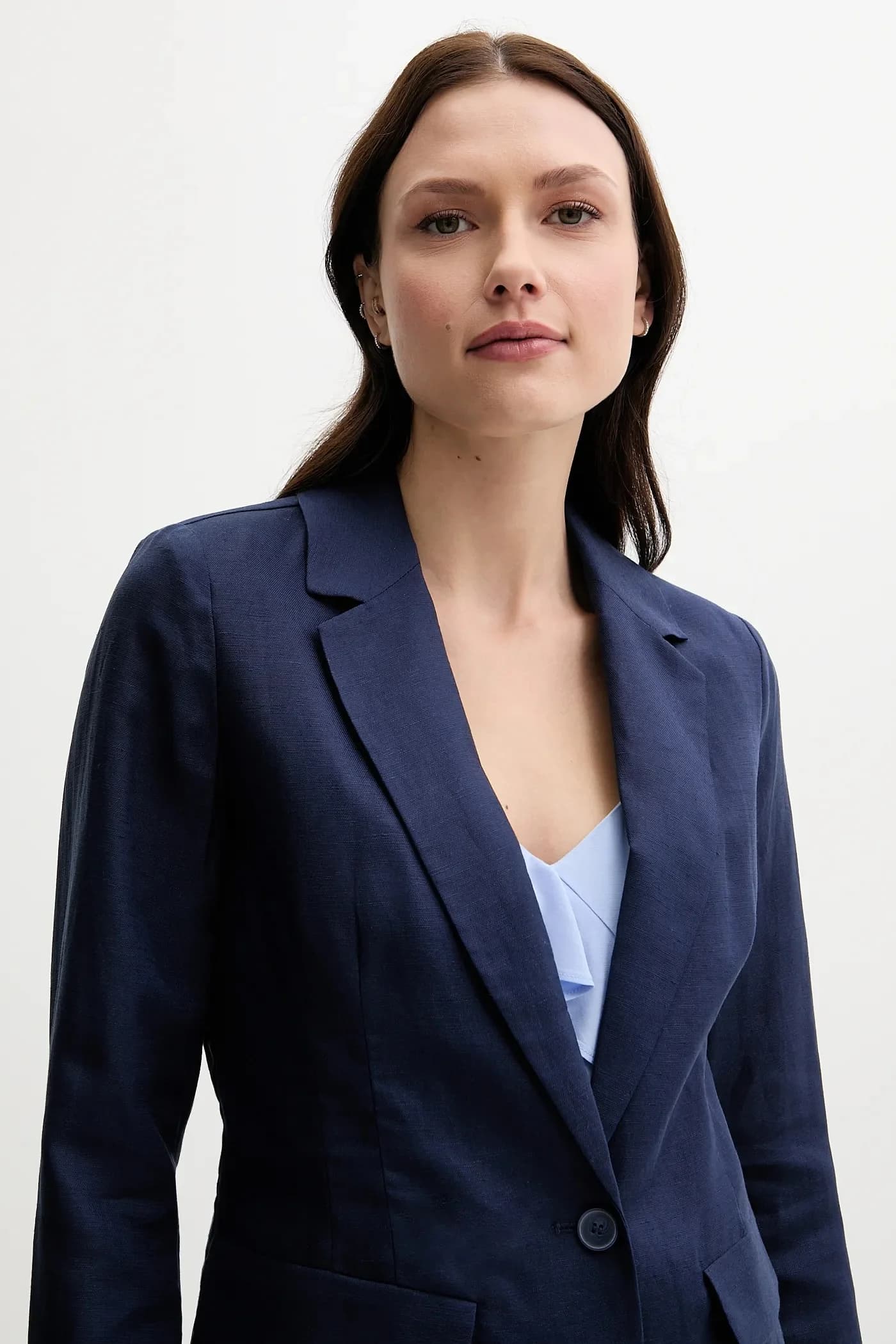 Пиджак из смесового льна - фото 4