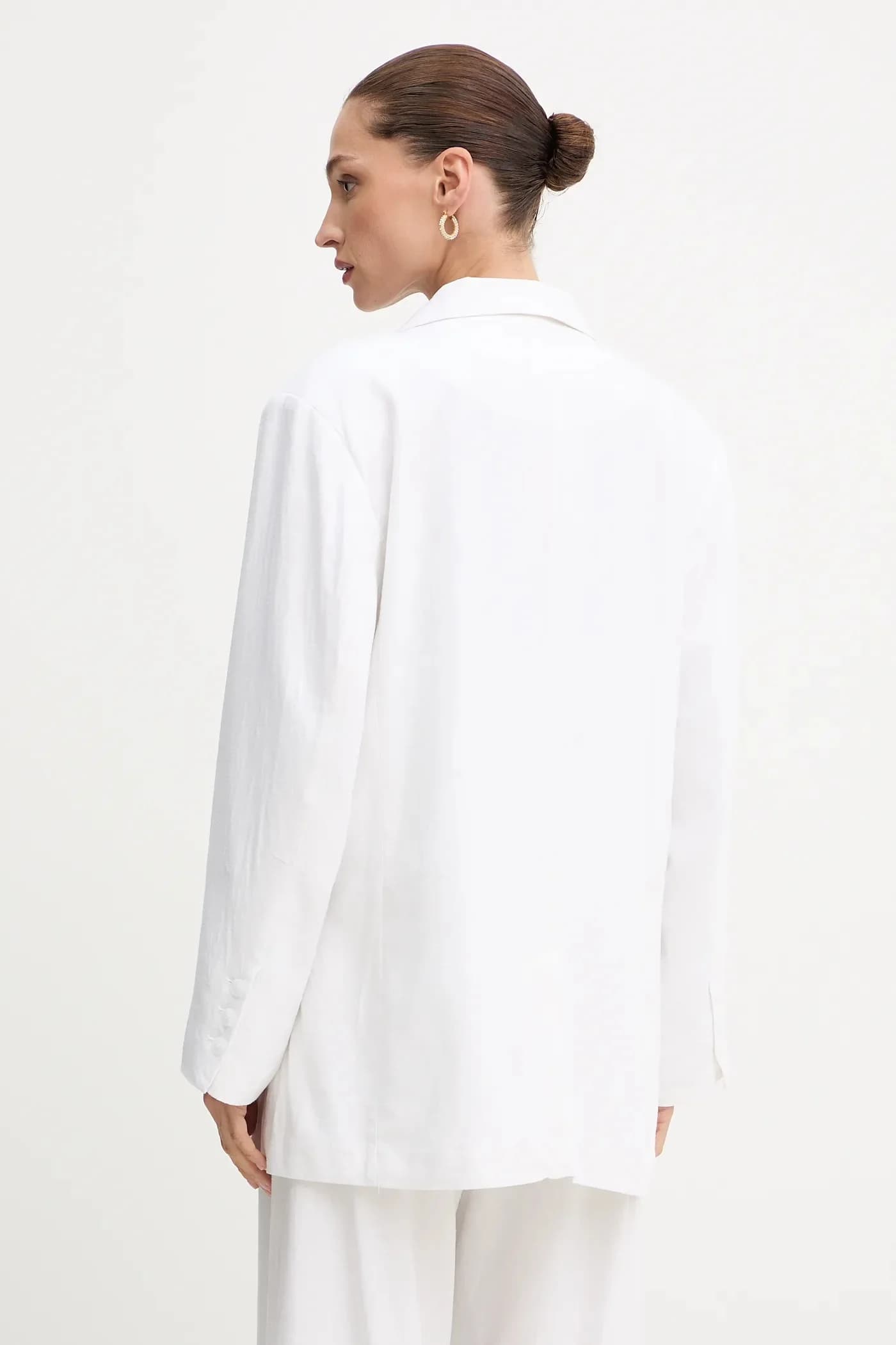 Пиджак из смесового льна - фото 3