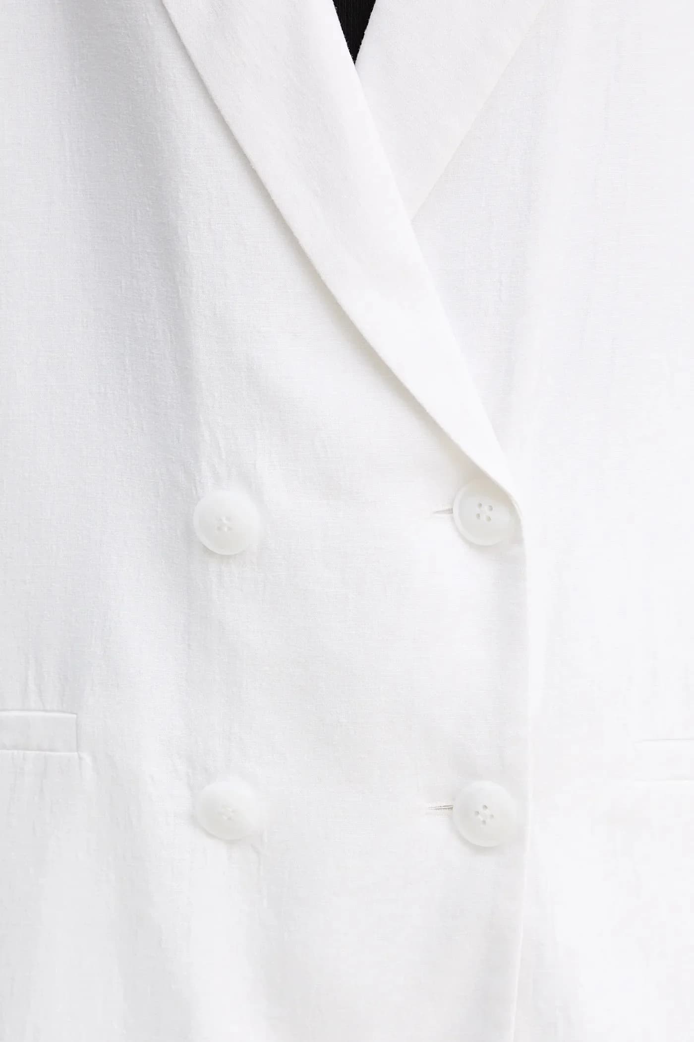 Пиджак из смесового льна - фото 5