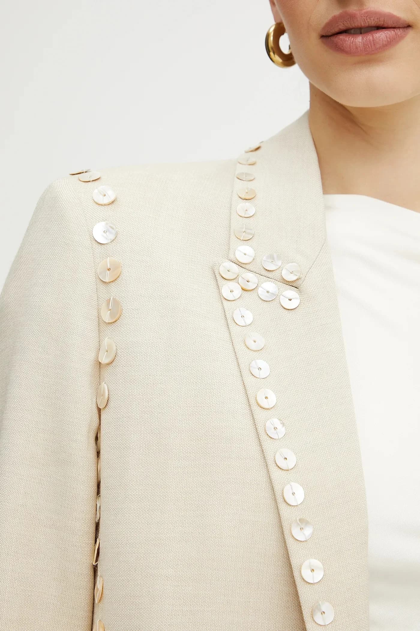 Куртка из смесовой шерсти - фото 5