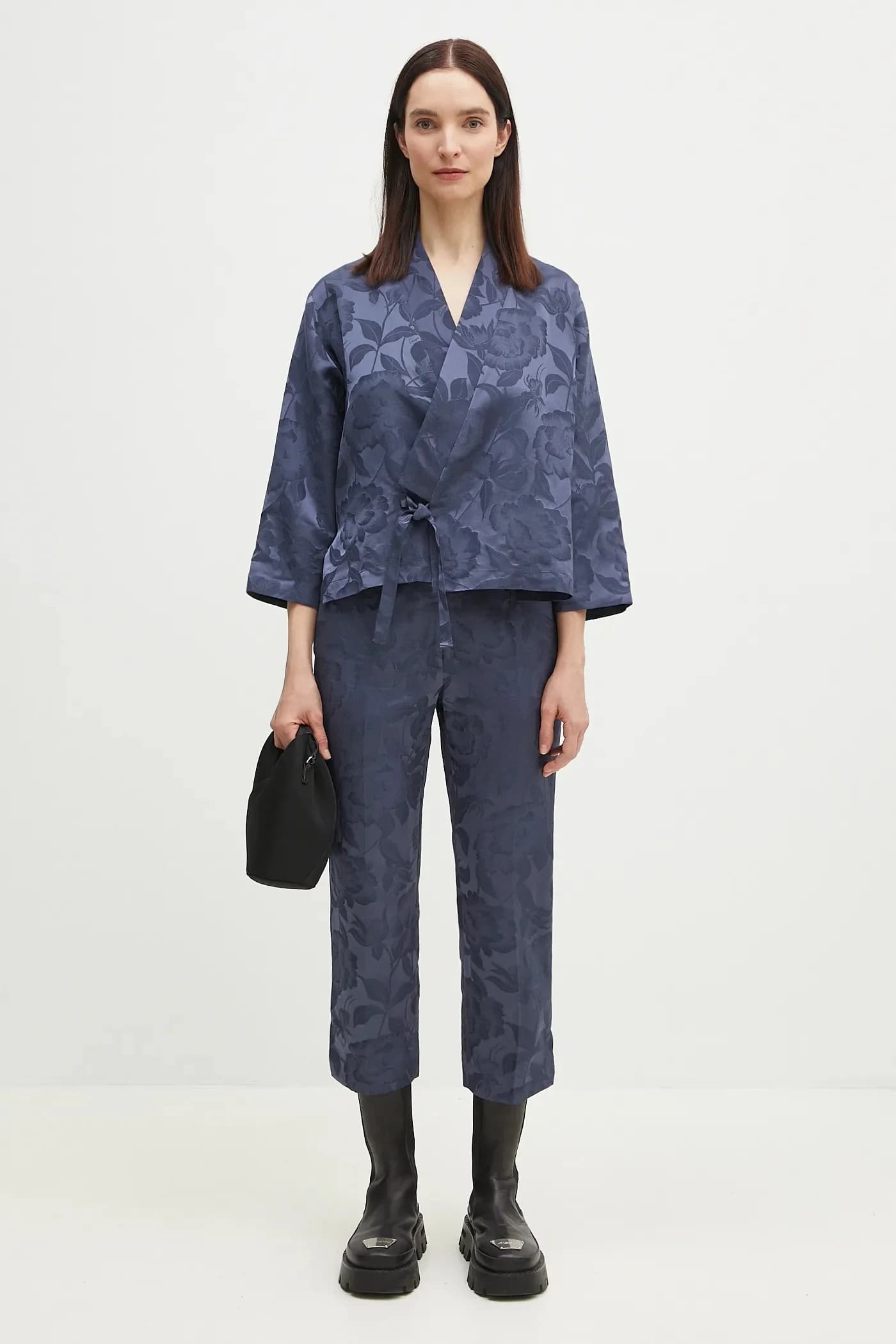 Пиджак из смесового льна - фото 6