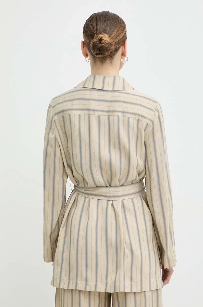 Пиджак из смесового льна - фото 3