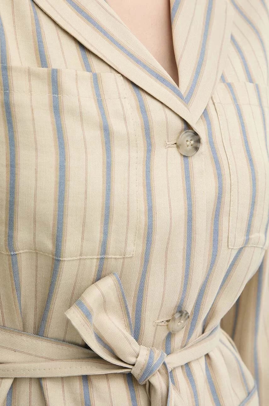 Пиджак из смесового льна - фото 6