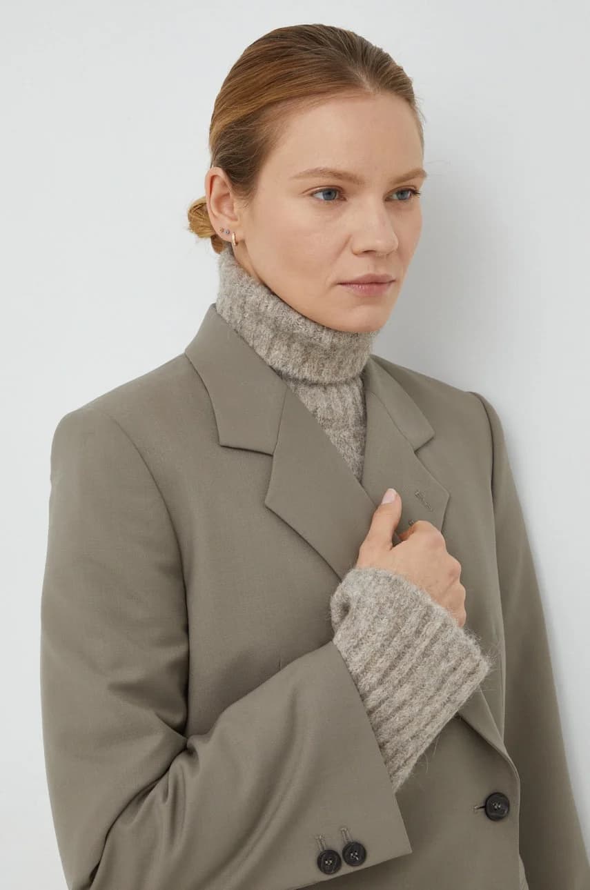 Куртка из смесовой шерсти - фото 4