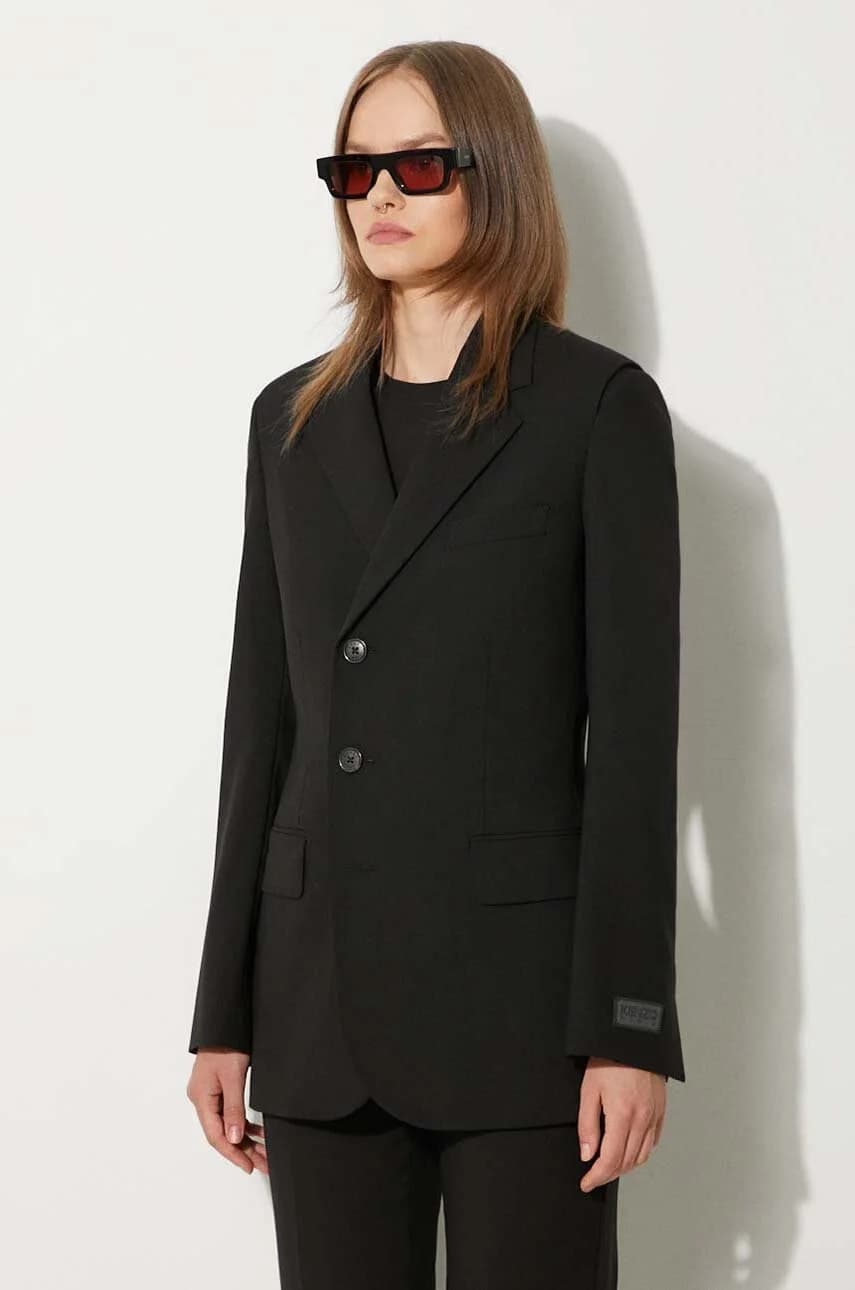 Блейзер с поясом из натуральной шерсти - фото 5