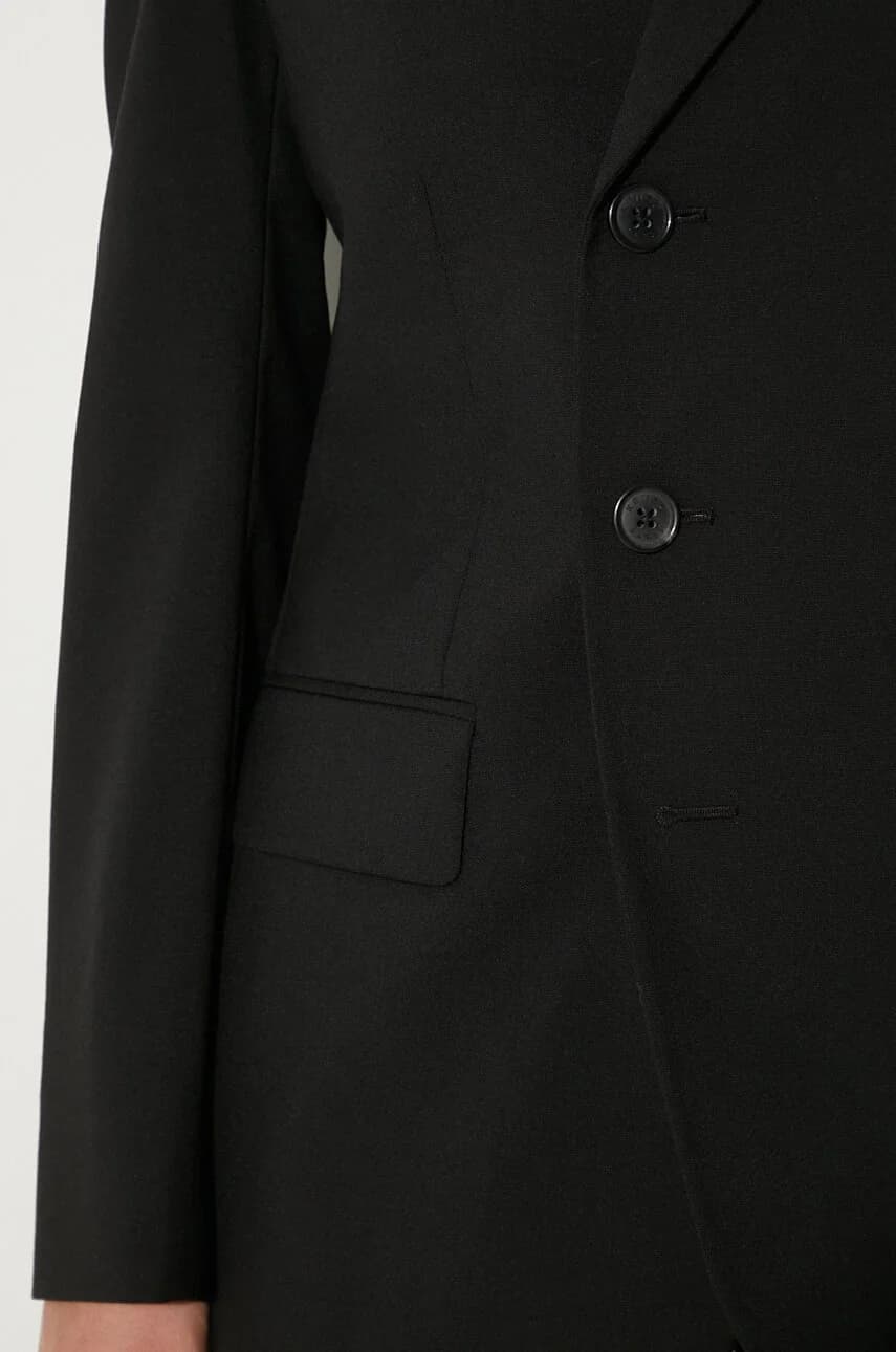 Блейзер с поясом из натуральной шерсти - фото 8