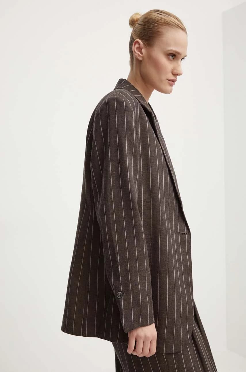 Льняной жакет Emile - Casual Linen Stripe