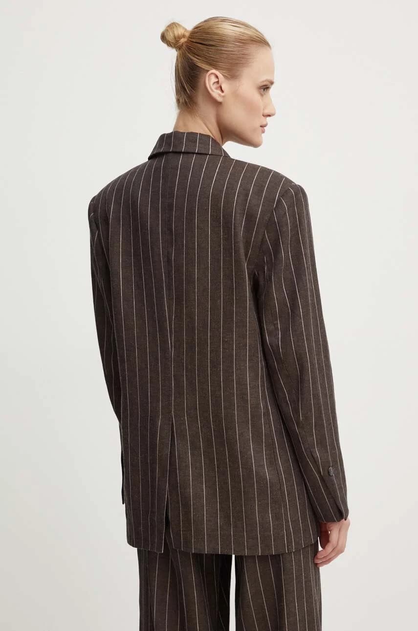 Льняной жакет Emile - Casual Linen Stripe - фото 3
