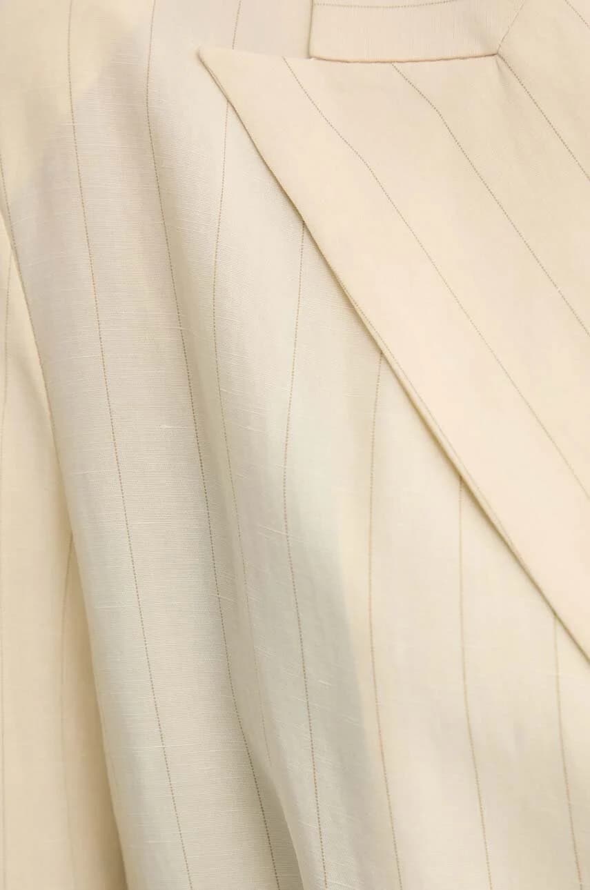 Пиджак из смесового льна - фото 5