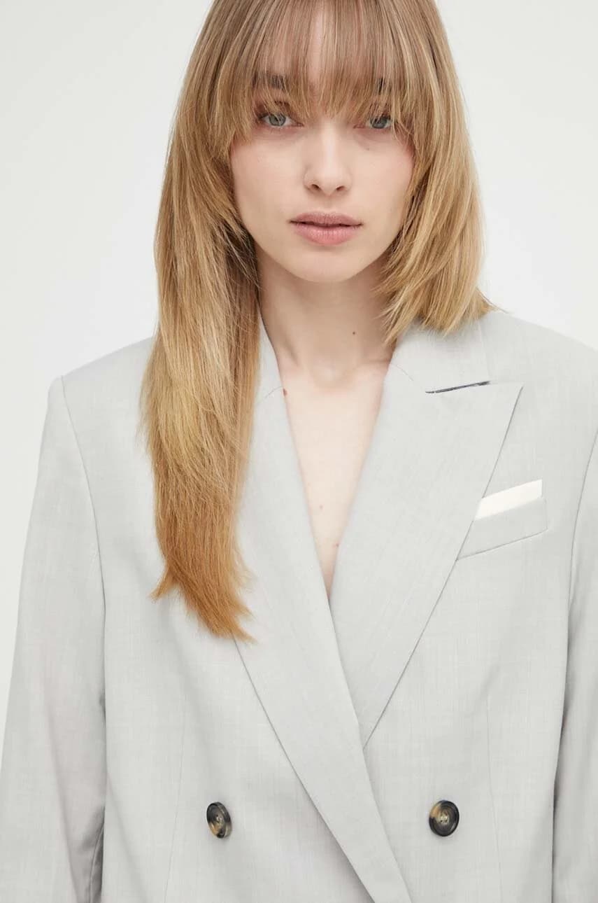 Куртка из смесовой шерсти - фото 5