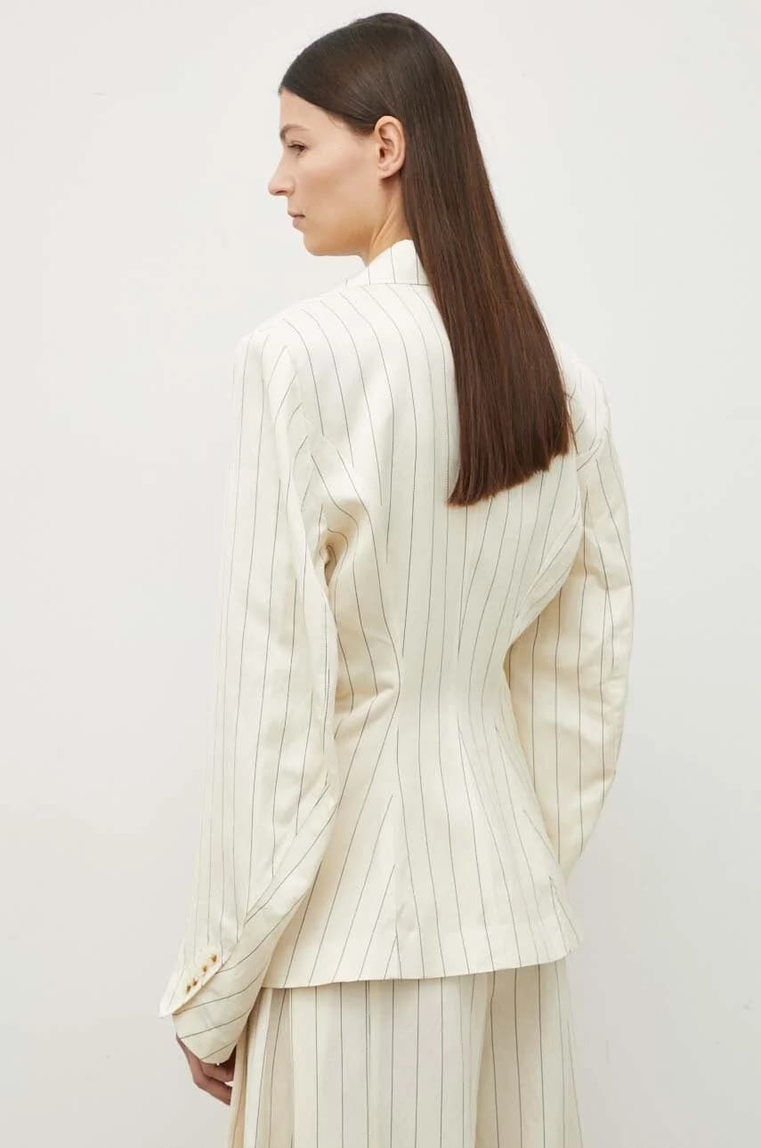 Пиджак из смесового льна - фото 3