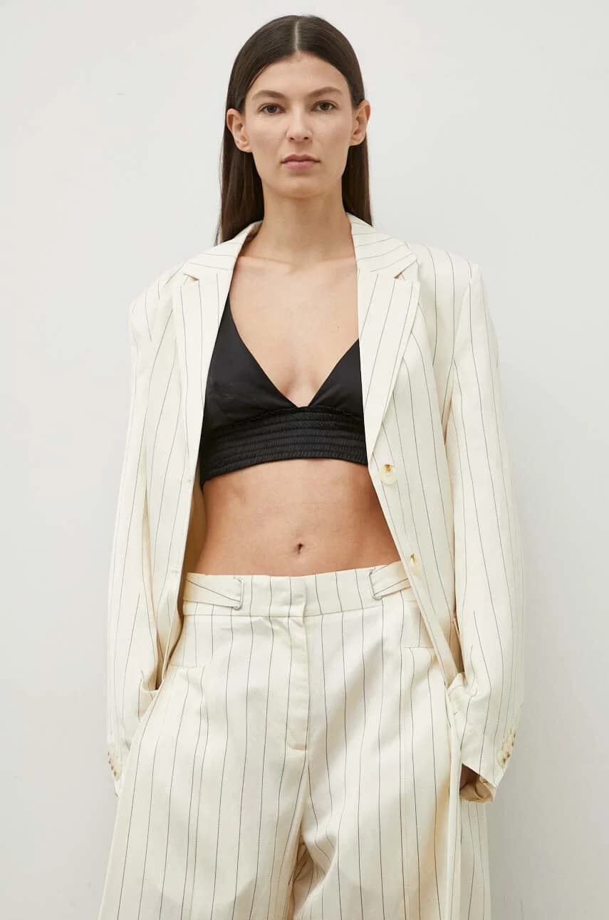 Пиджак из смесового льна - фото 4