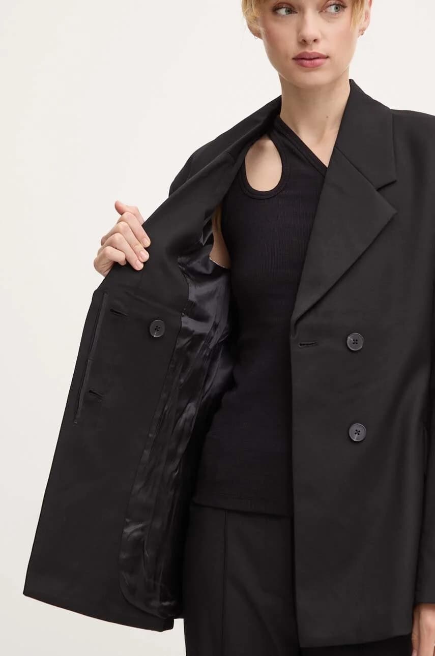 Приталенный пиджак из смесовой шерсти - фото 6