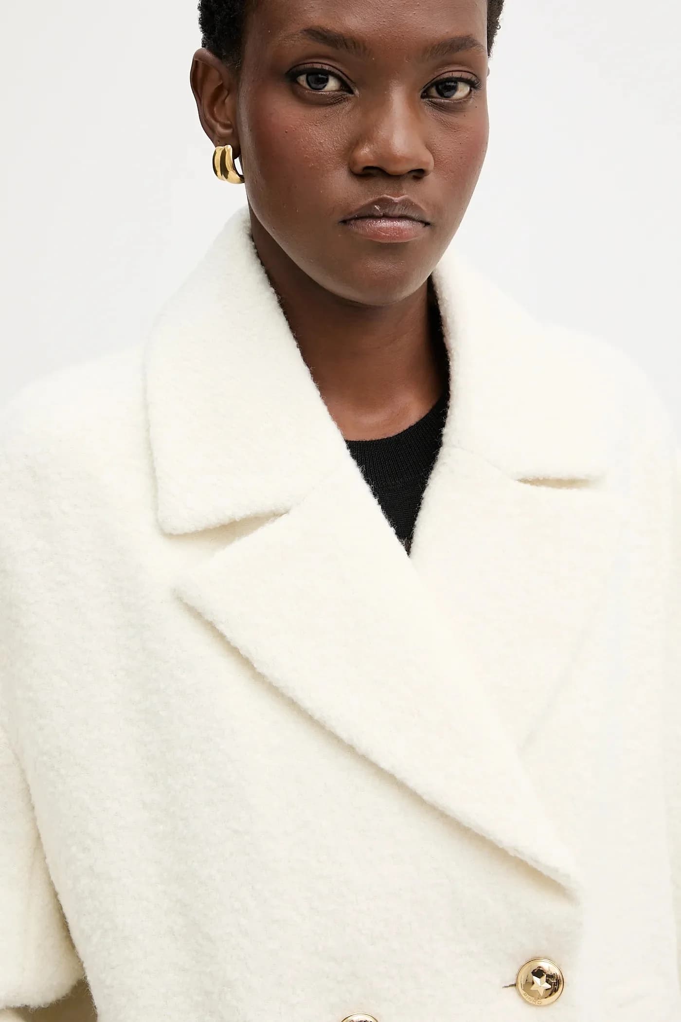 Пальто из смесовой шерсти - фото 4