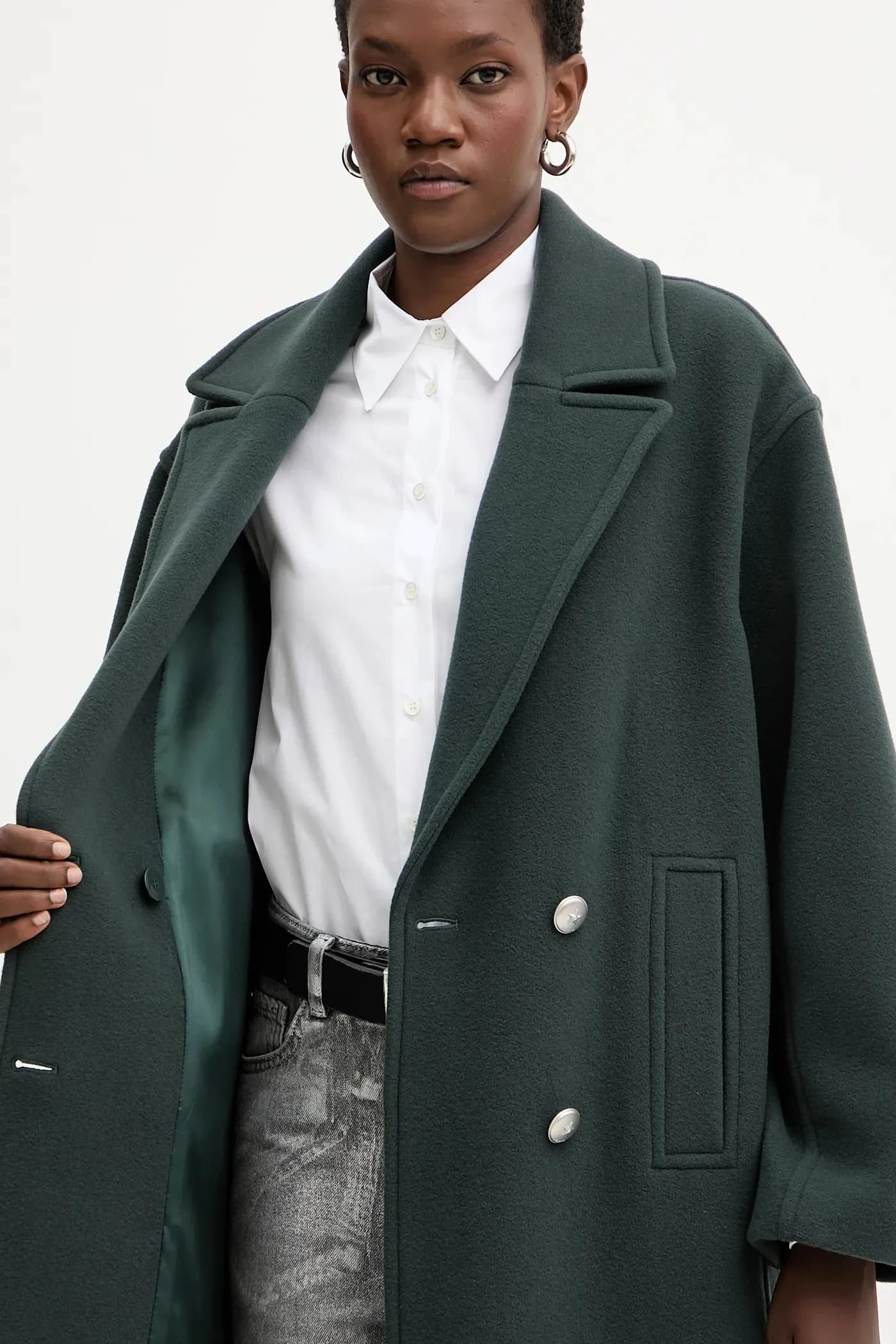 Пальто с добавлением шерсти - фото 6