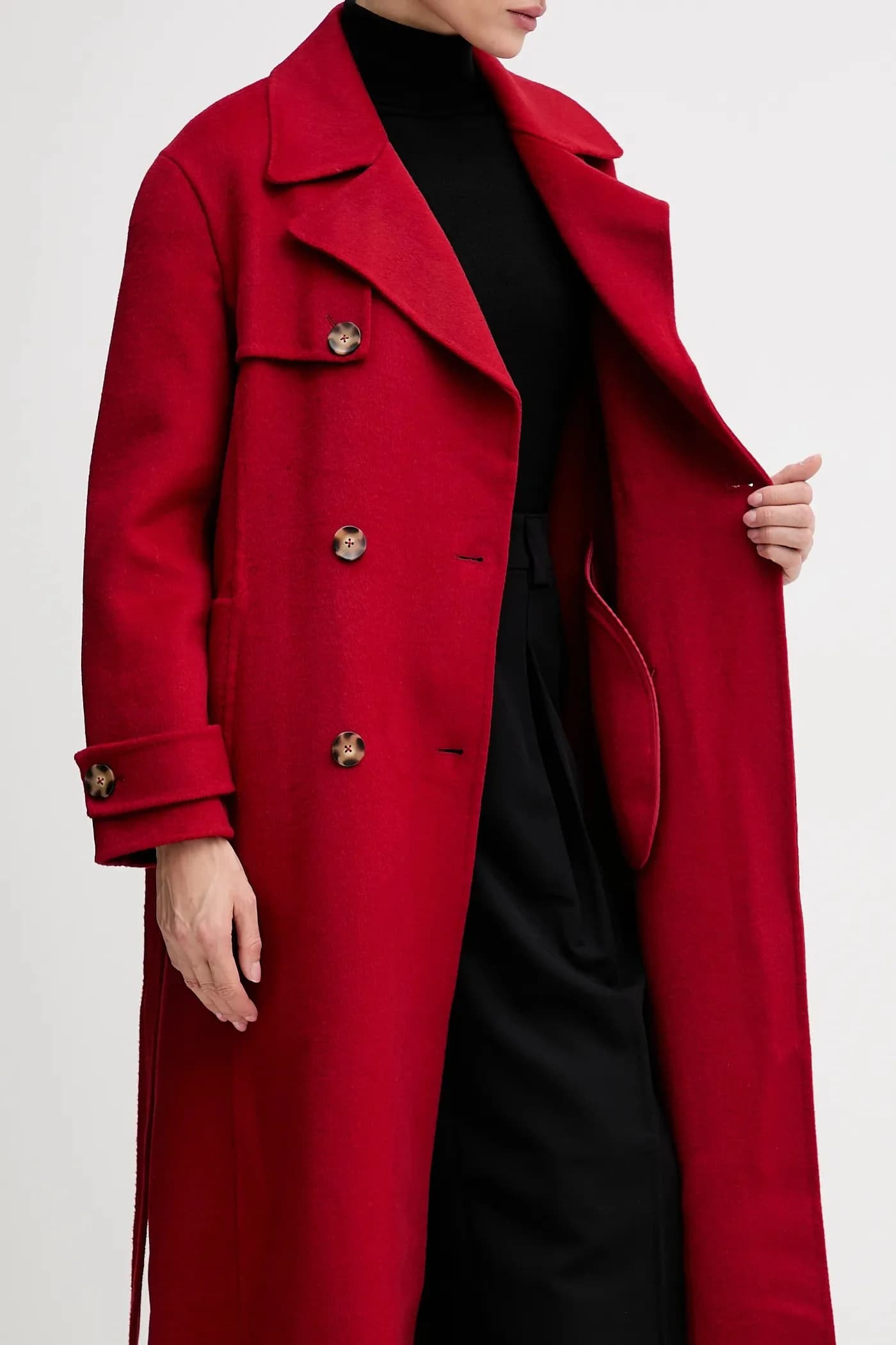 Пальто с добавлением шерсти - фото 6