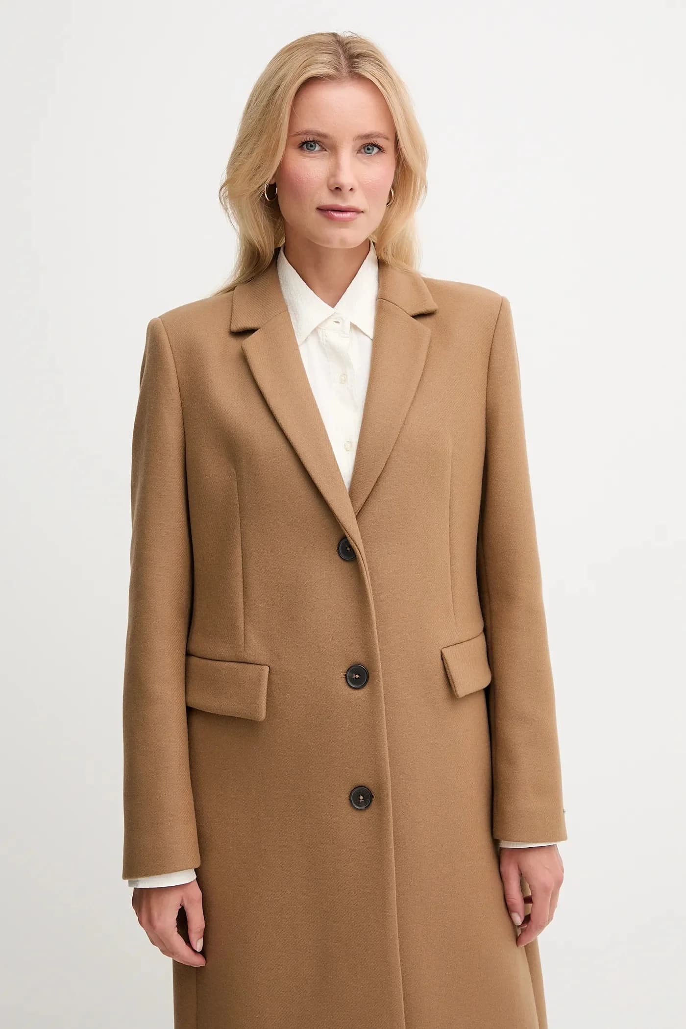 Пальто с добавлением шерсти - фото 4