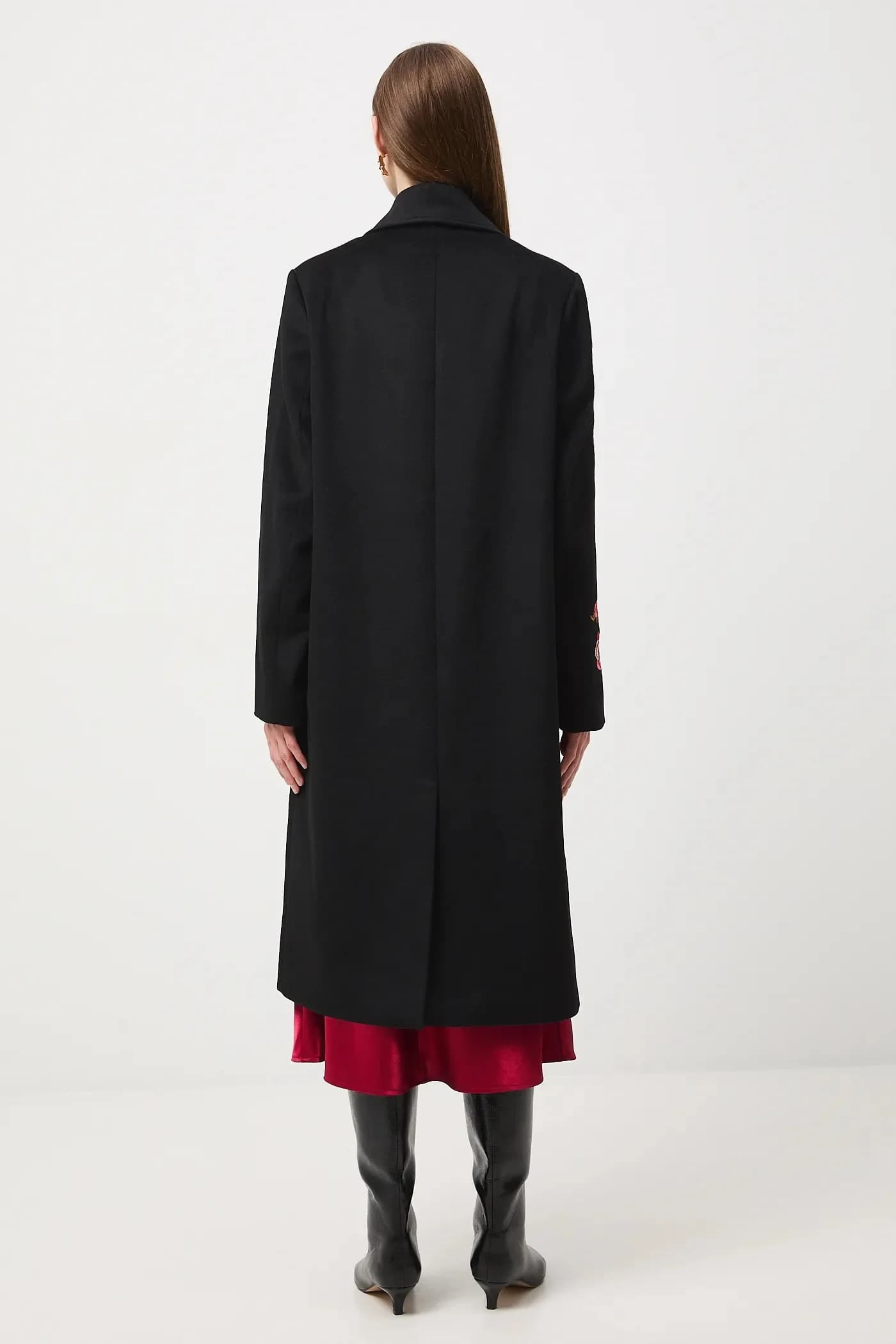 Пальто из смесовой шерсти - фото 3