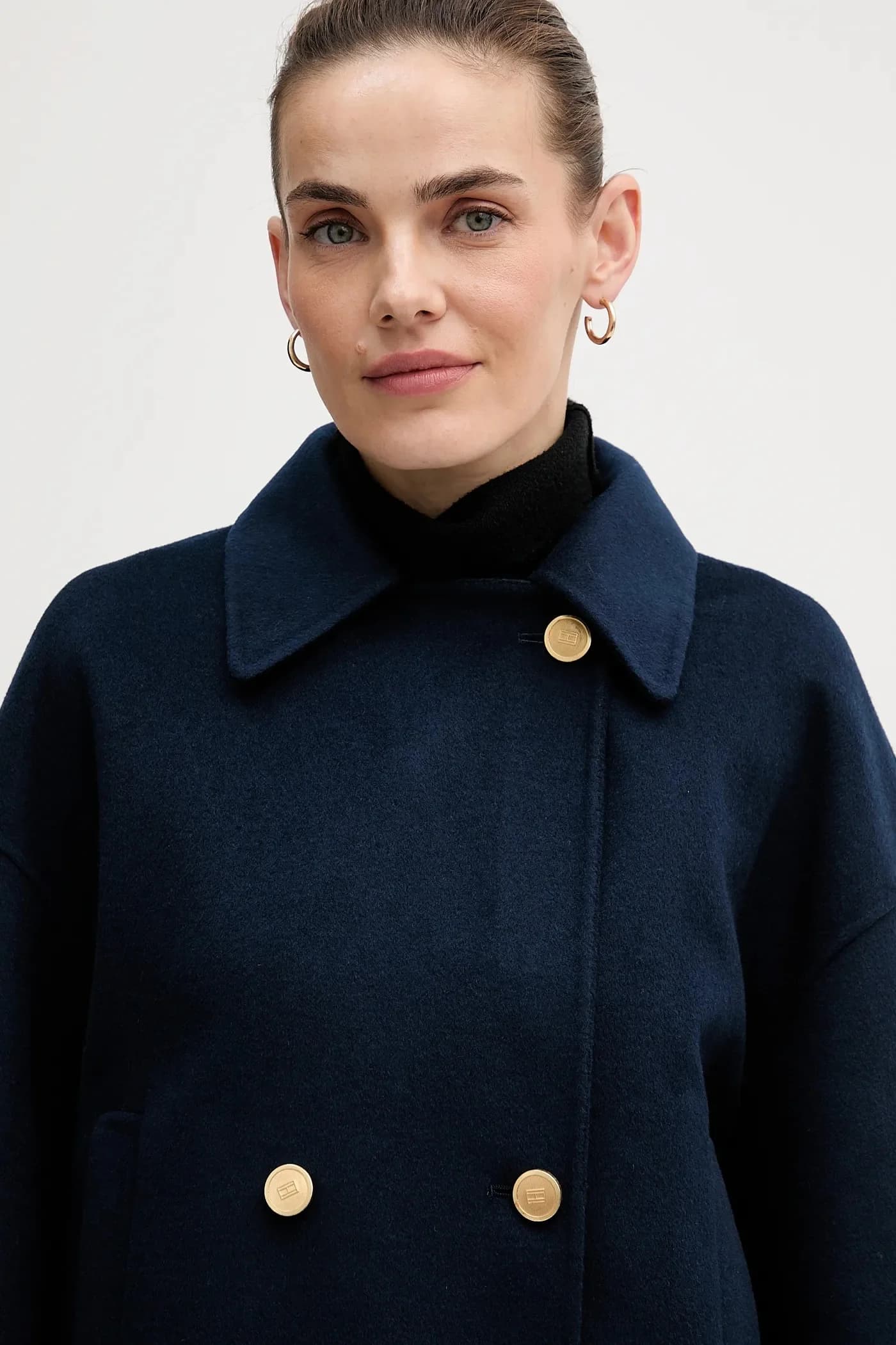 Пальто с добавлением шерсти - фото 4