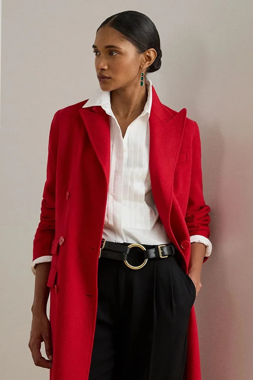 Пальто с добавлением шерсти - фото 3