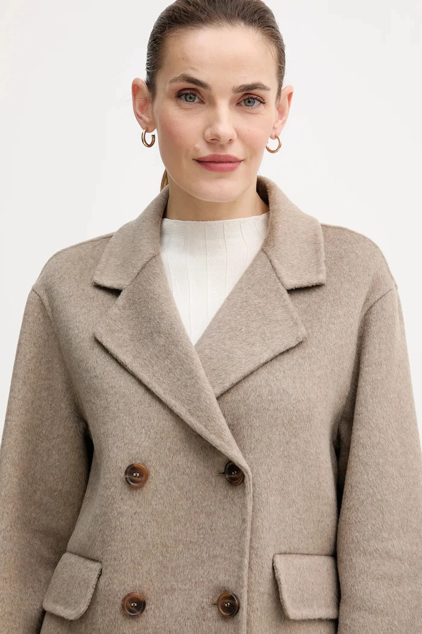 Пальто с добавлением шерсти - фото 4