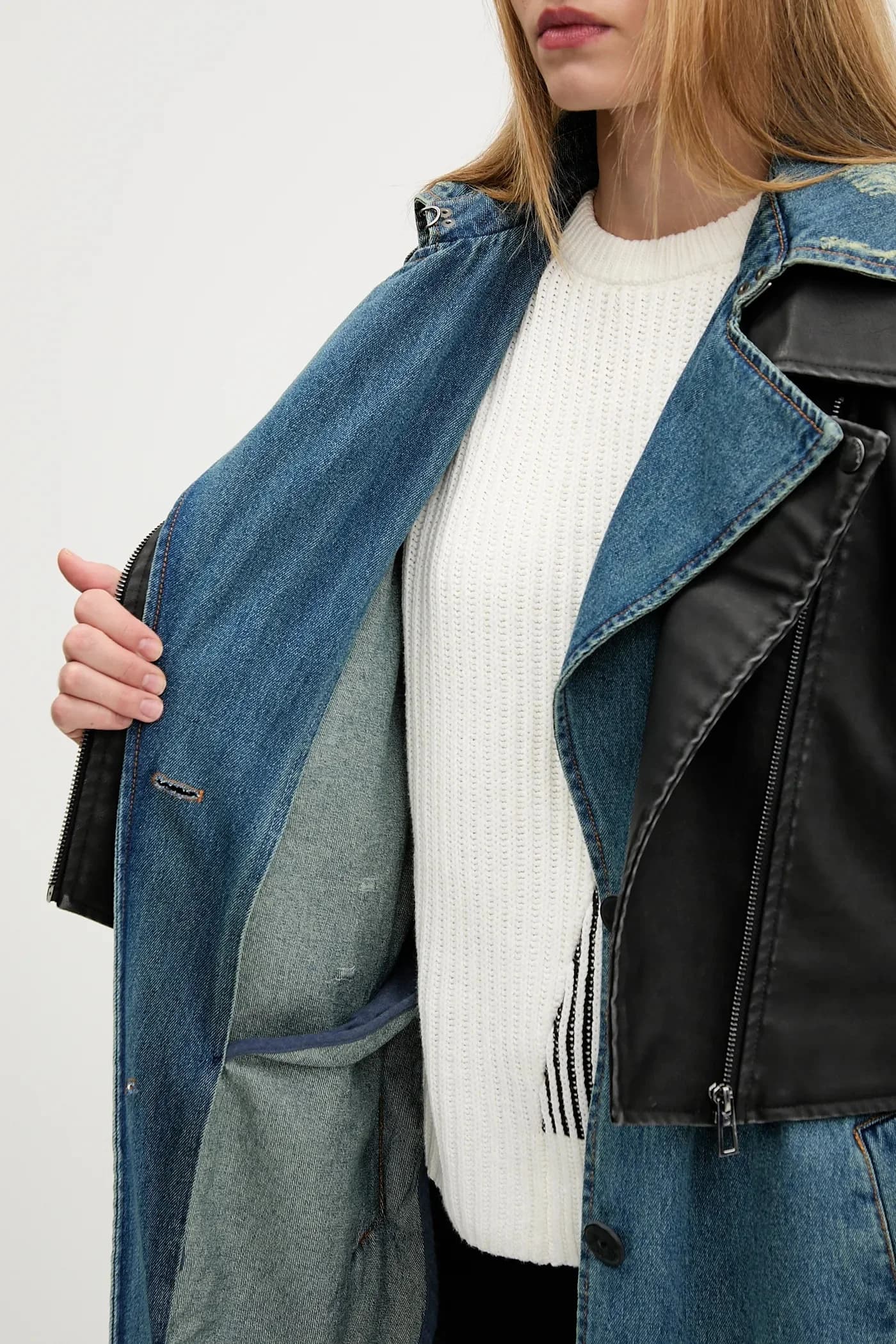 Джинсовое пальто DENIMBIK - фото 8