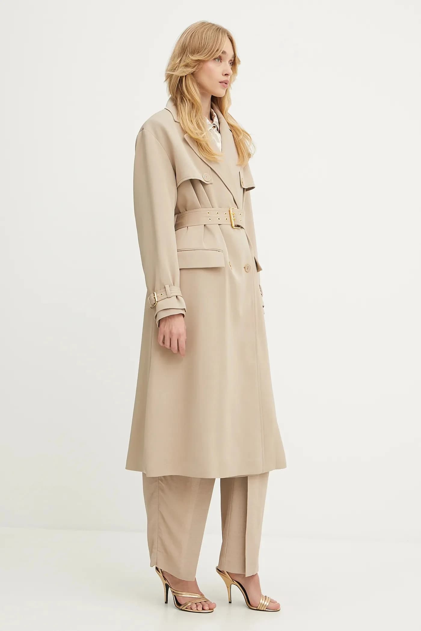 тренч NINA из смесовой шерсти - фото 2