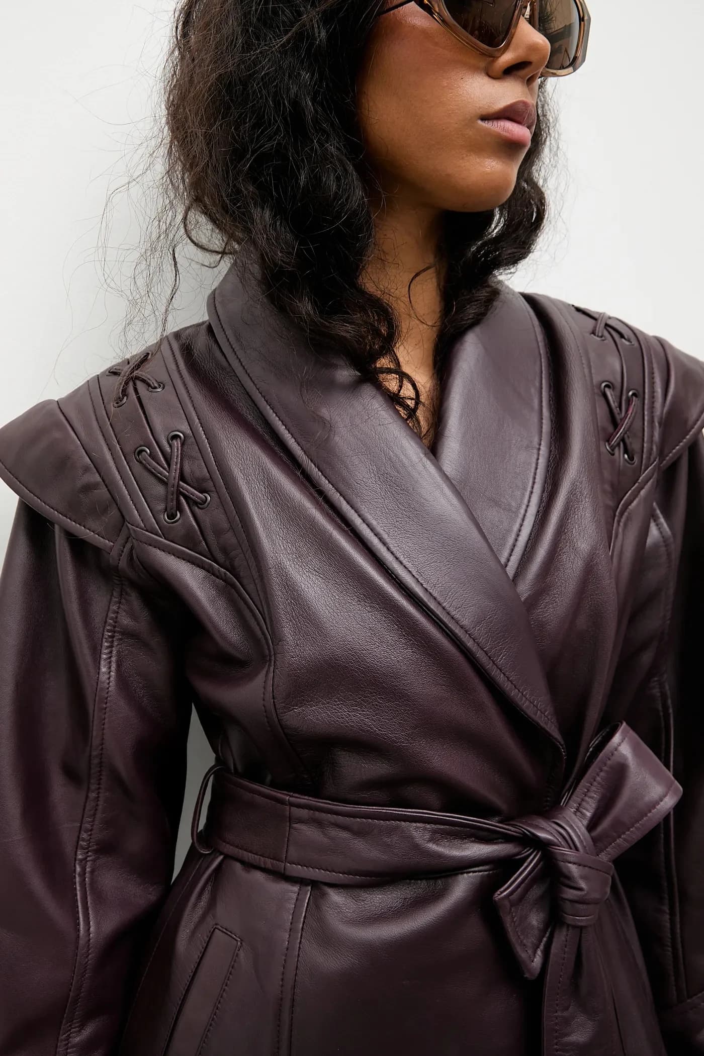 Кожаное пальто - фото 6