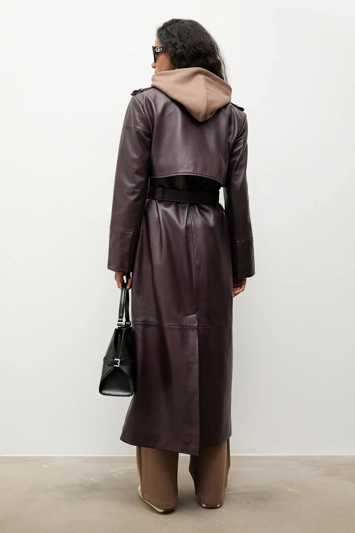 Женский кожаный тренч - фото 3