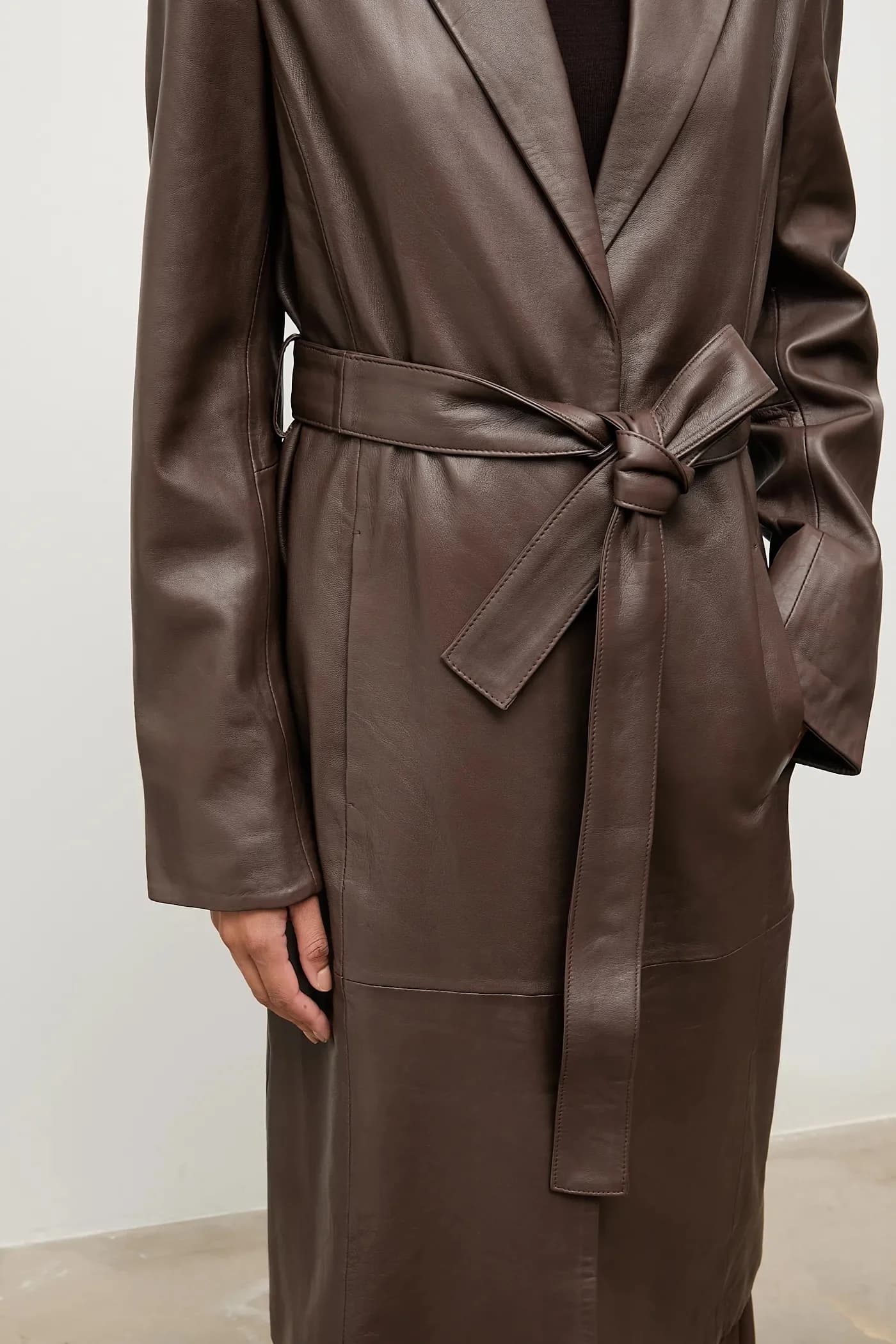 Кожаное пальто - фото 6