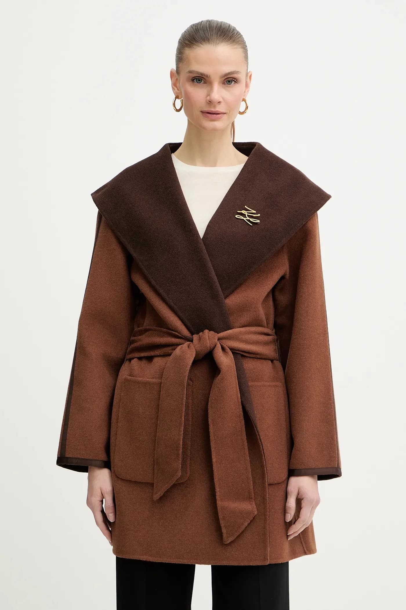 Двустороннее пальто из шерсти