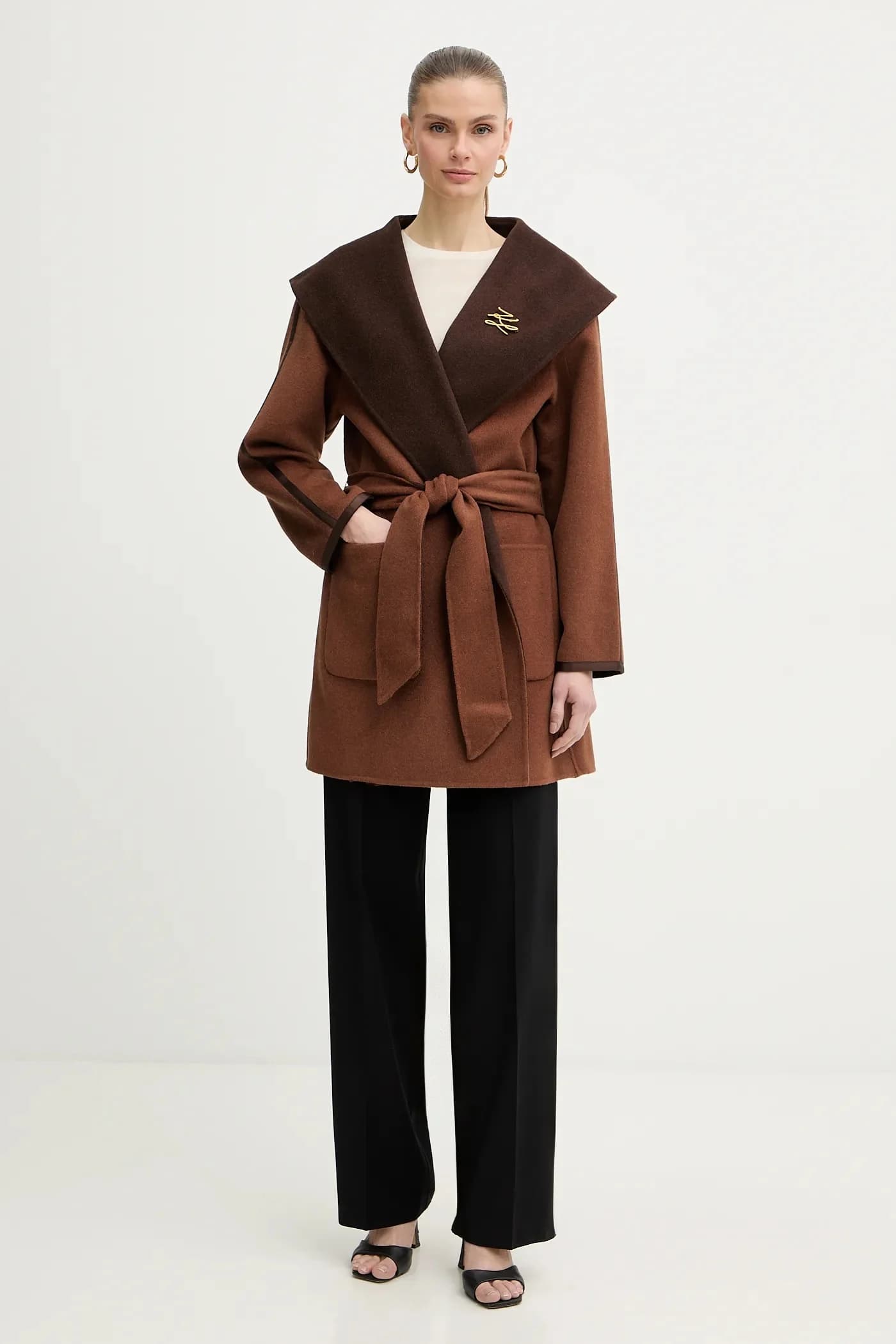 Двустороннее пальто из шерсти - фото 3