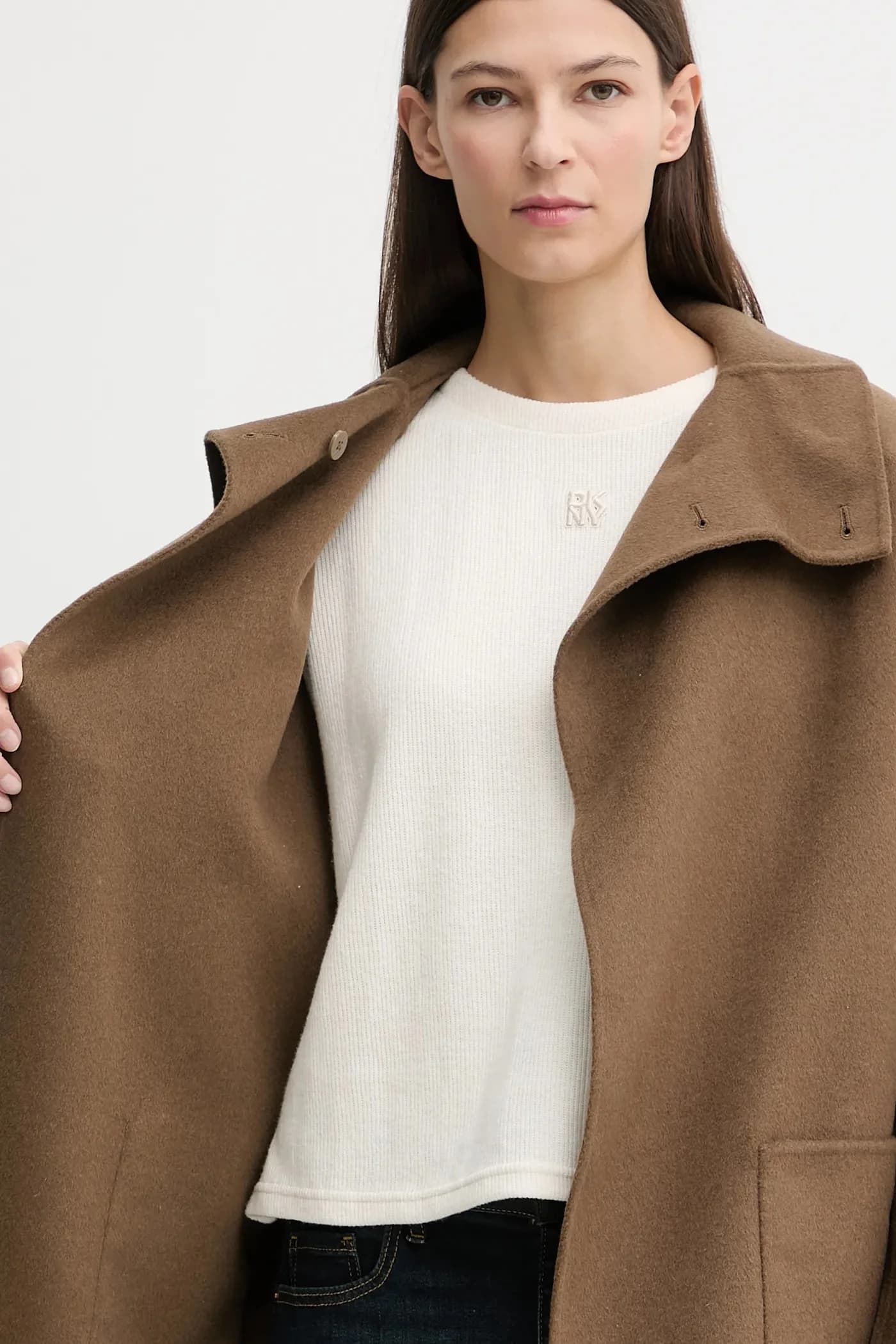 Пальто с добавлением шерсти - фото 6