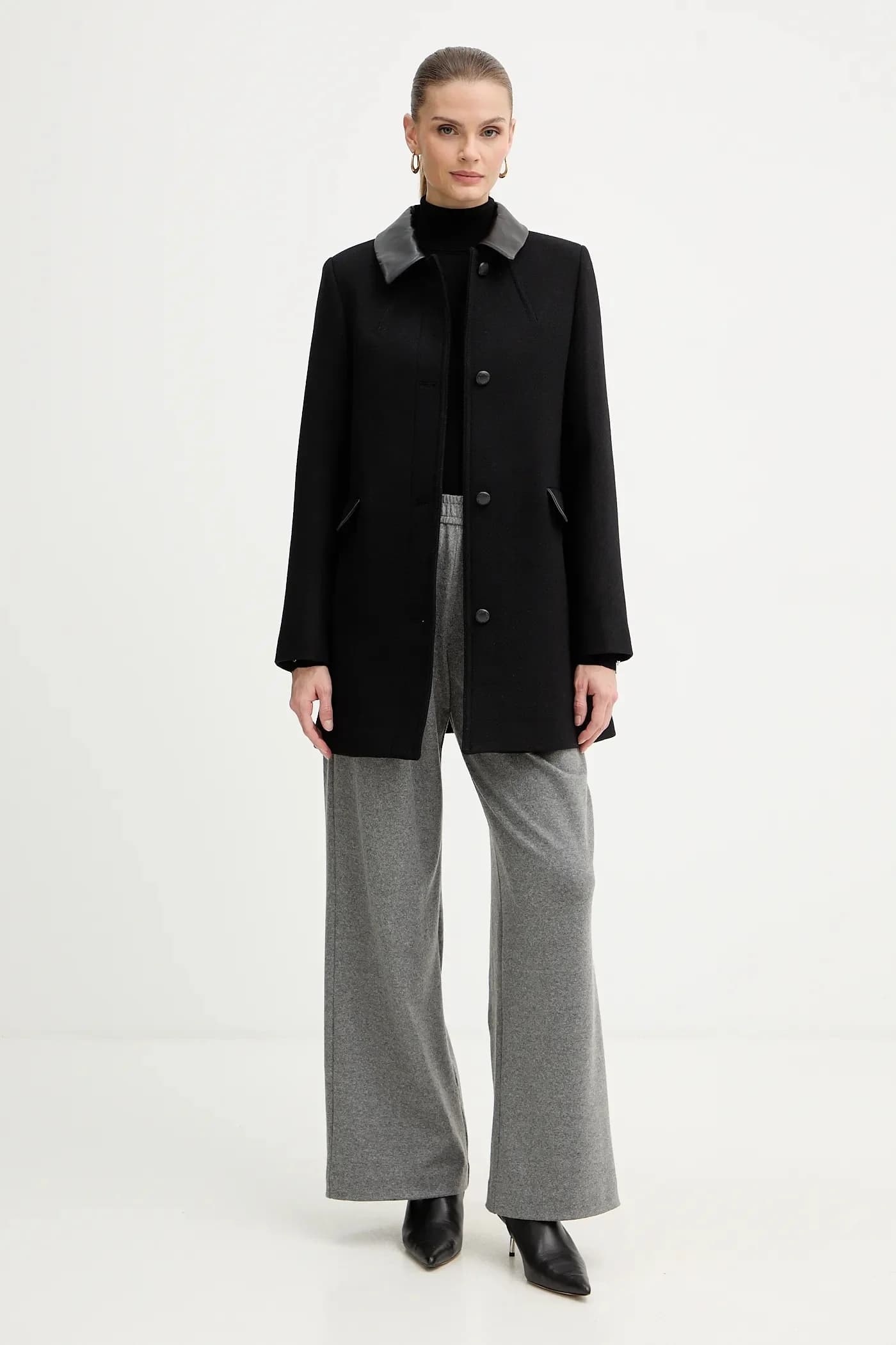 Пальто с добавлением шерсти - фото 2