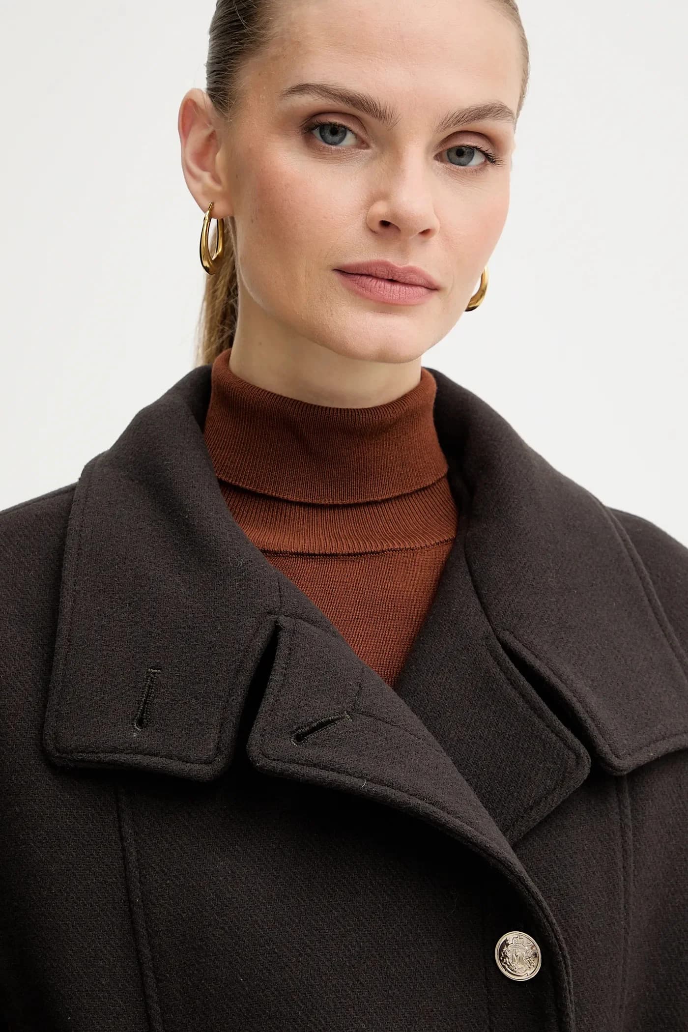 Пальто с добавлением шерсти - фото 5