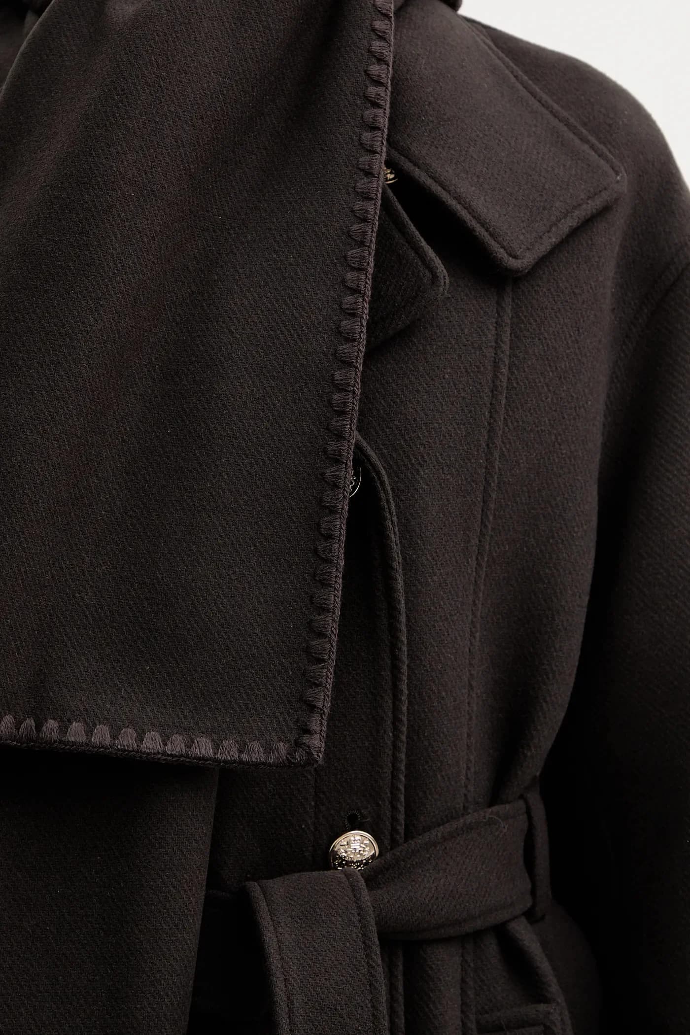 Пальто с добавлением шерсти - фото 6