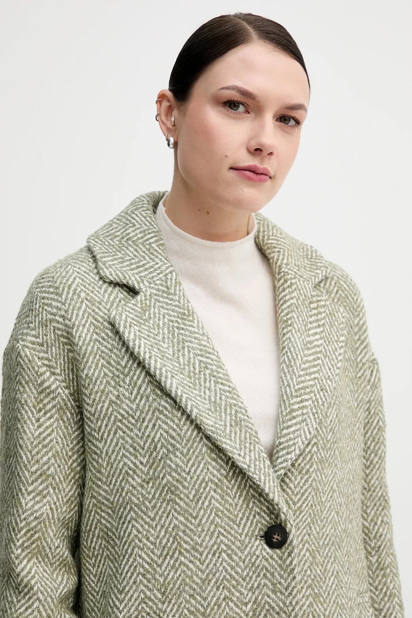 Пальто с добавлением шерсти - фото 4