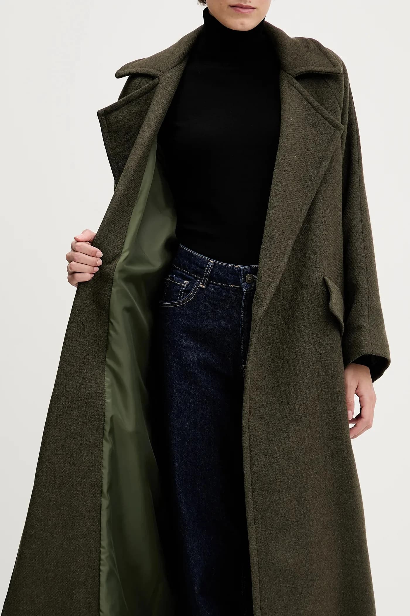 Пальто с добавлением шерсти - фото 6