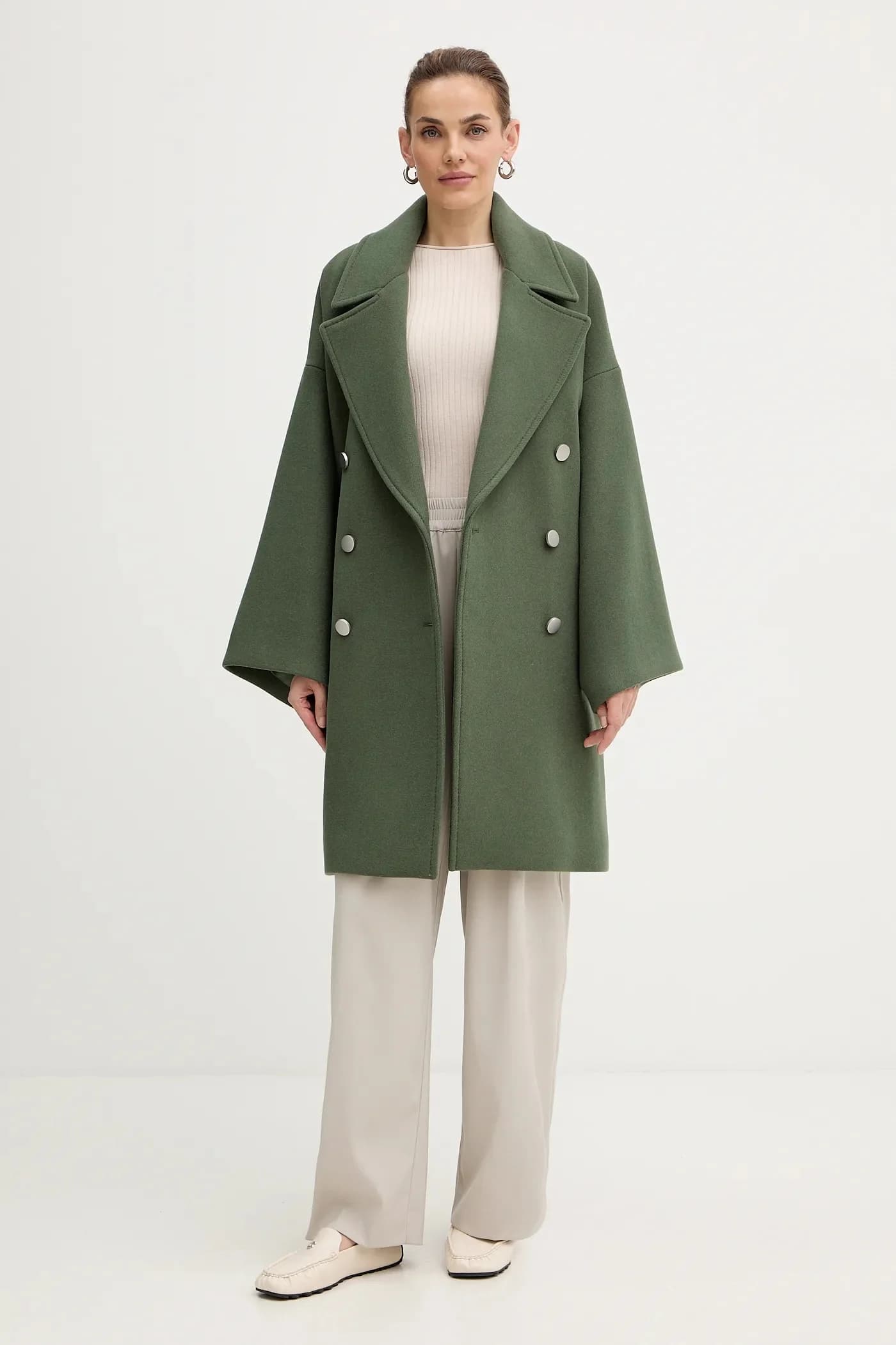 Пальто с добавлением шерсти - фото 2