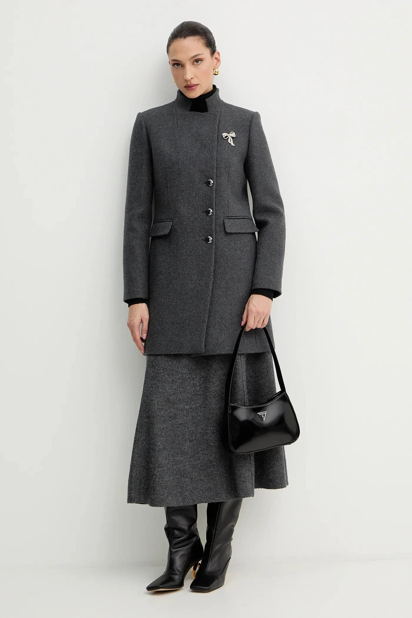 Пальто с добавлением шерсти - фото 2