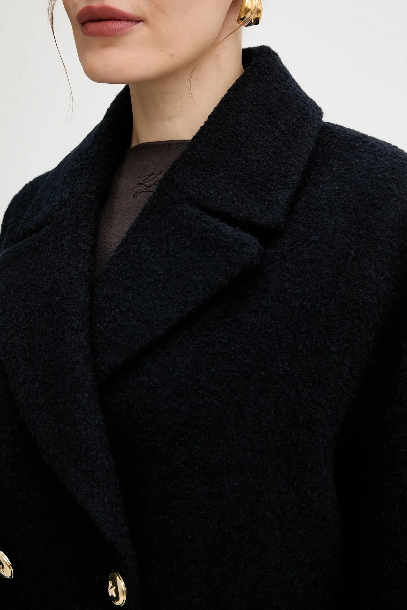 Пальто из смесовой шерсти - фото 6